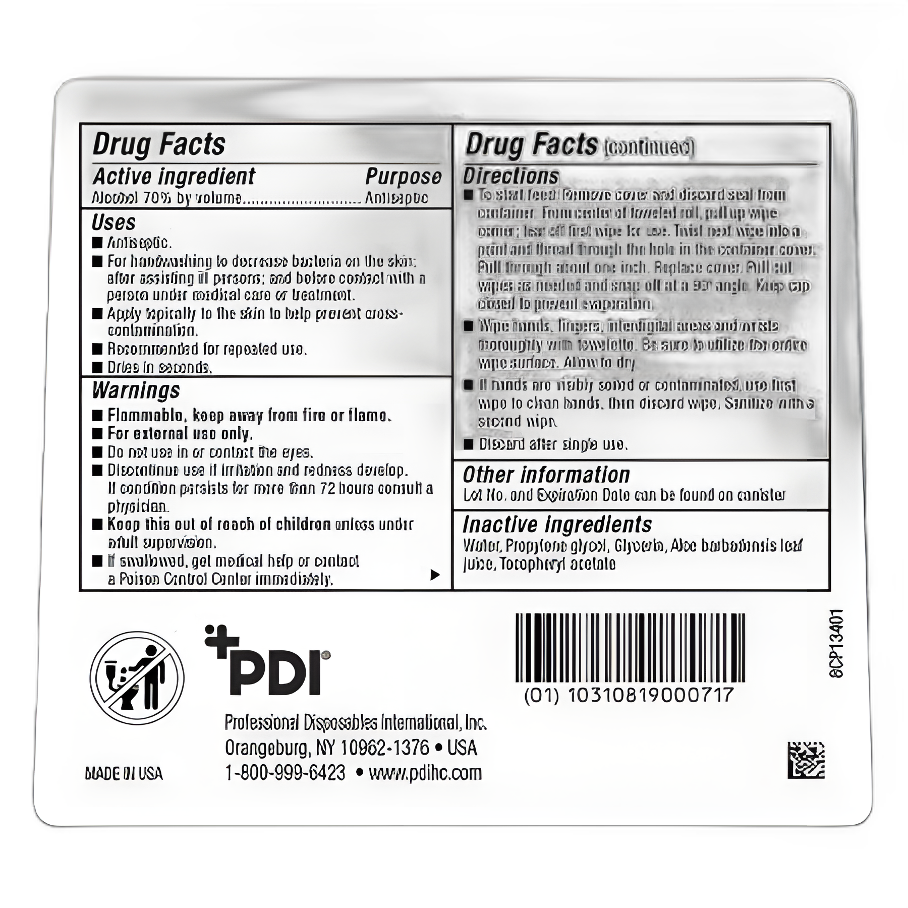 Hand Sanitizing Wipe Sani-Hands® 135 Count Ethyl Alcohol Wipe Canister