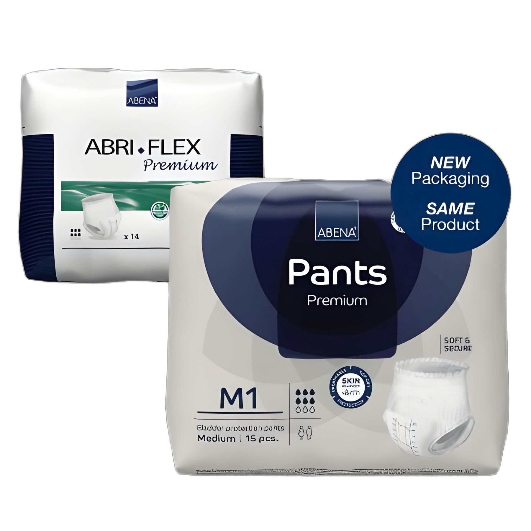 Unisex Adult Absorbent Underwear Abena® Premium Pants M1 Pull On with Tear Away Seams Medium Disposable Moderate Absorbency