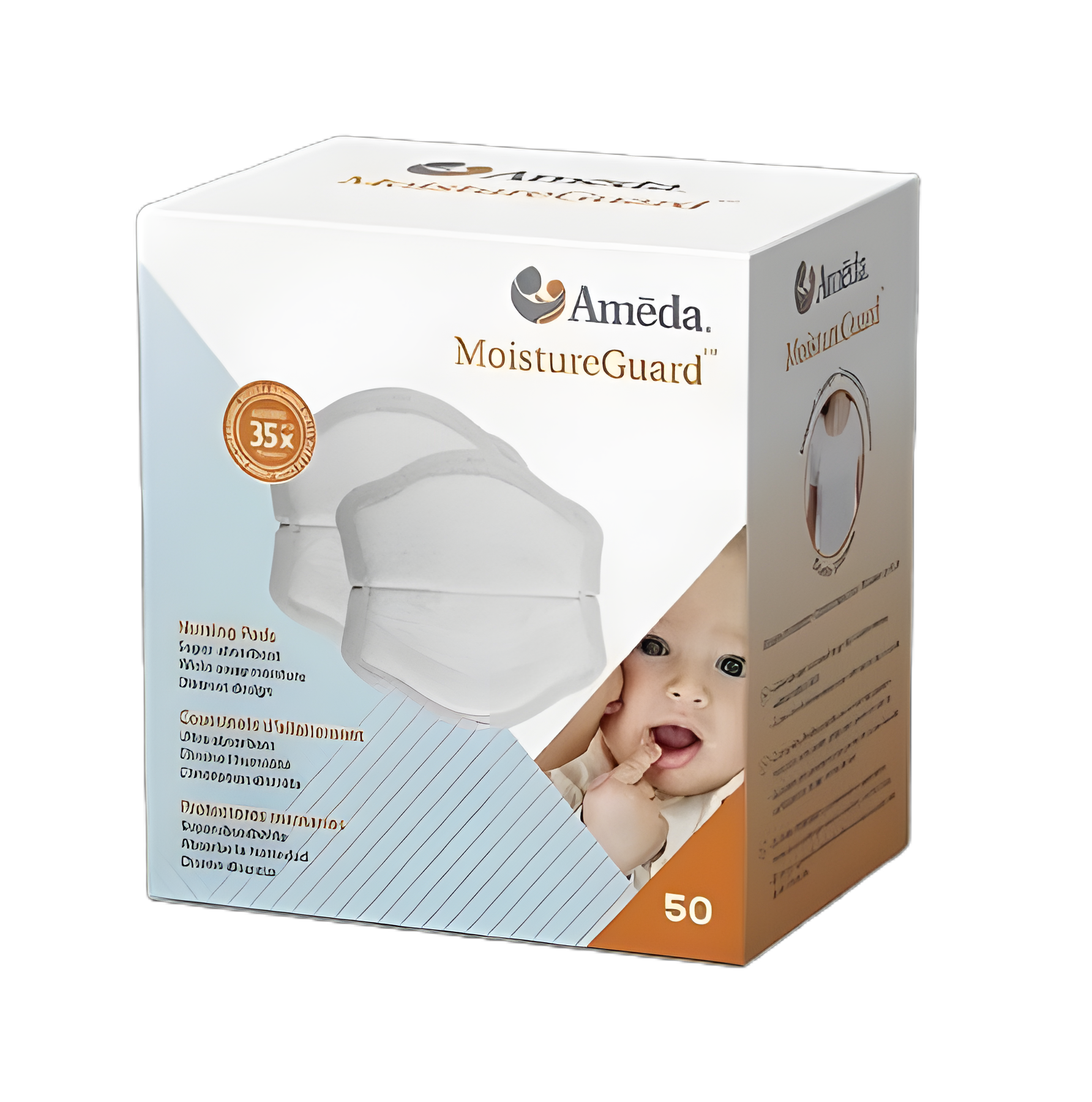 MoistureGuard™ Disposable Nursing Pads - 50 Pack