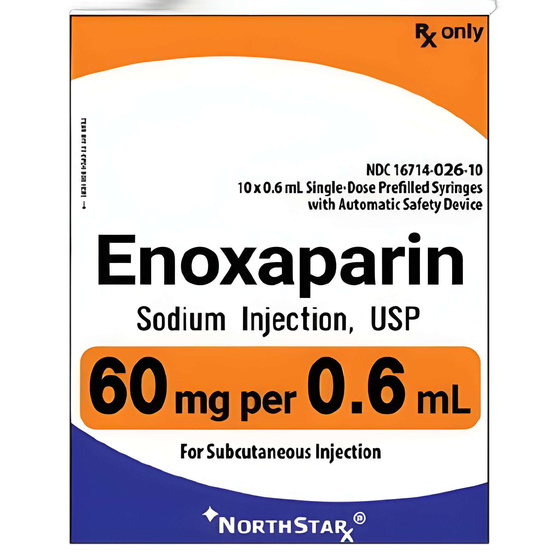 Enoxaparin Sodium 60 mg/0.6 mL Preservative-Free Injection - Prefilled Syringe