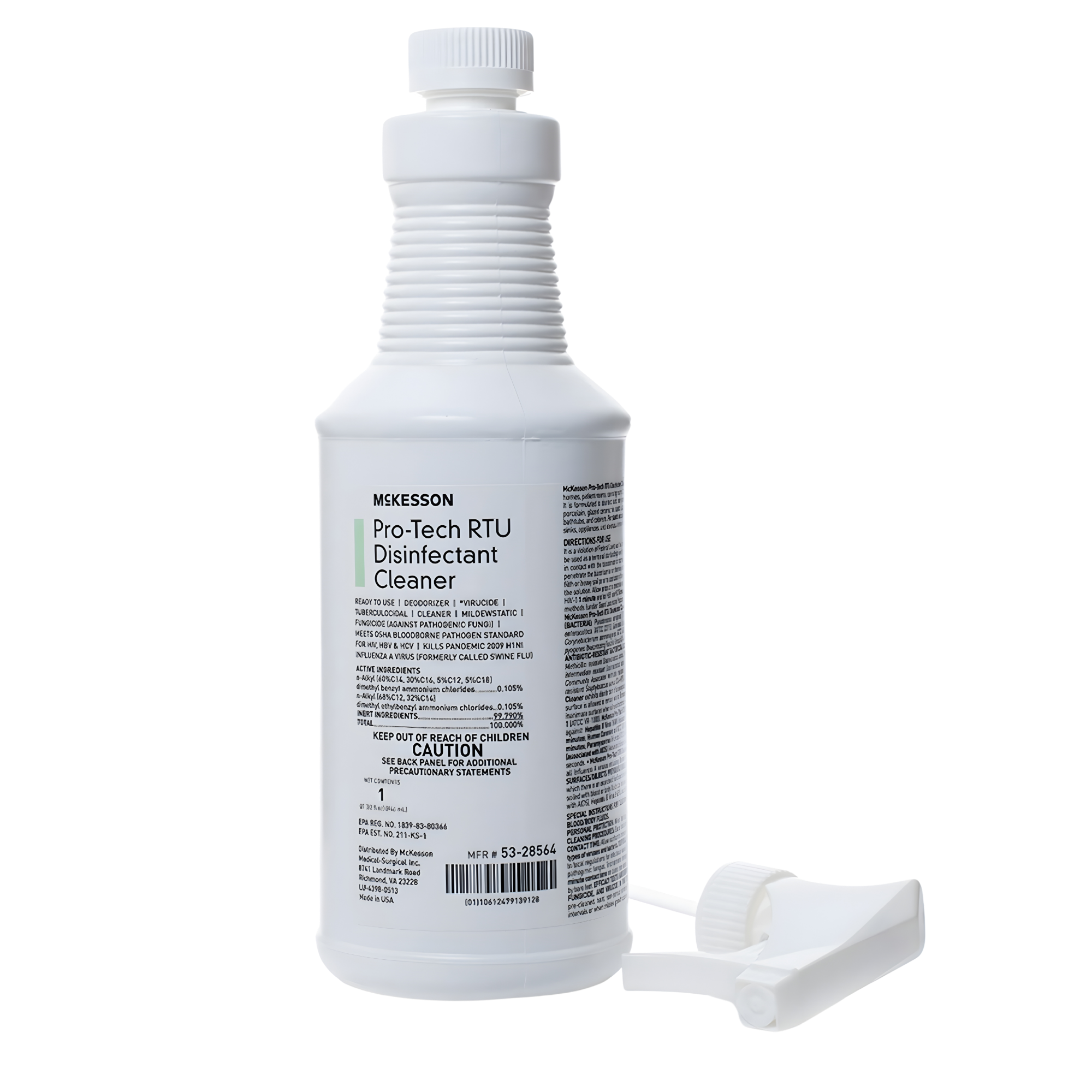 Surface Disinfectant Cleaner McKesson Pro-Tech Quaternary Based J-Fill® Dispensing Systems Liquid 32 oz. Bottle Floral Scent NonSterile