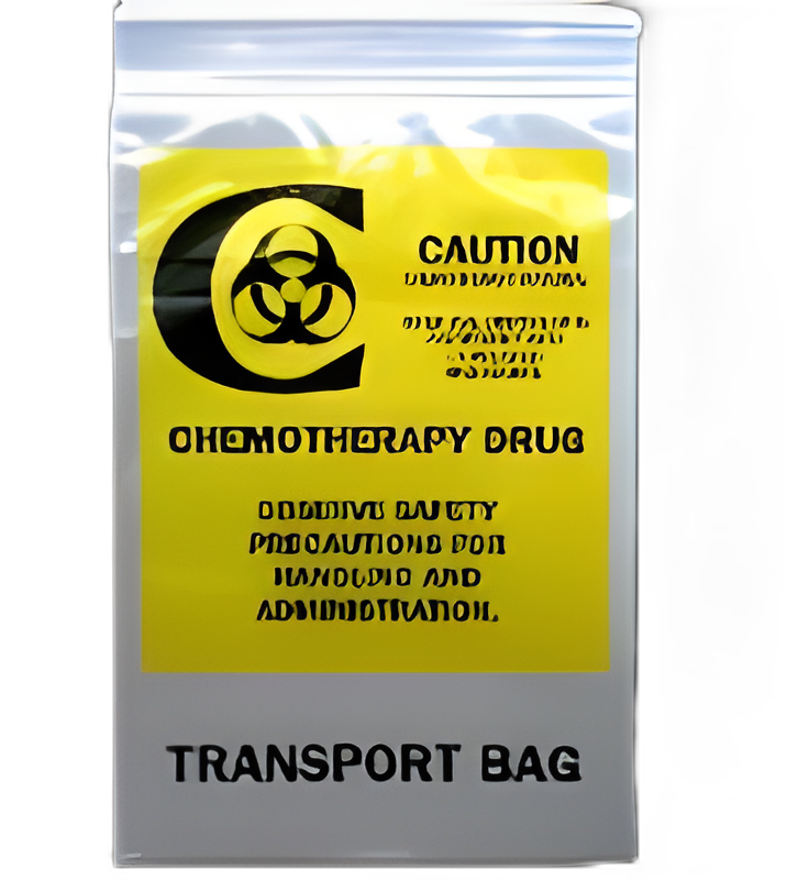 Chemo Drug Transport Bag Elkay® Plastics Clear Bag LDPE 9 X 12 Inch