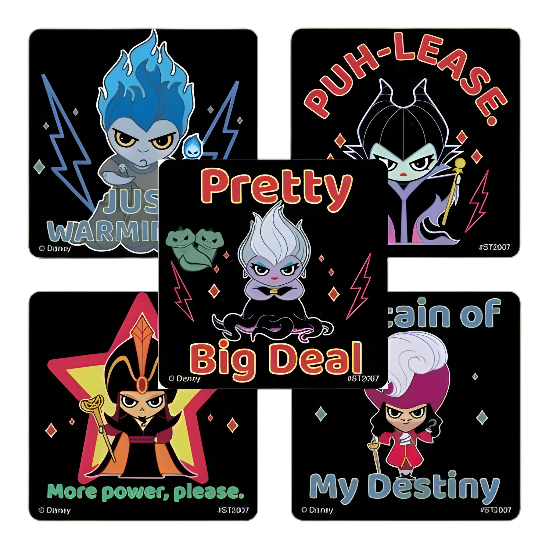 SmileMakers® 100 per Roll Disney Villains Chibi Sticker 2-1/2 Inch