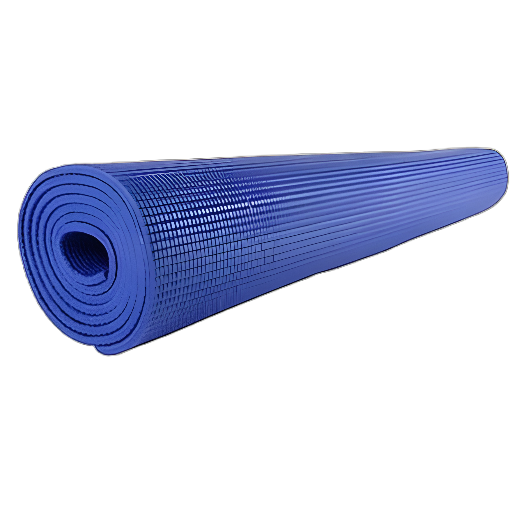CanDo® Yoga Mat Exercise Mat Blue Polymer Environmental Resin 24 X 68 Inch - 30-2401B