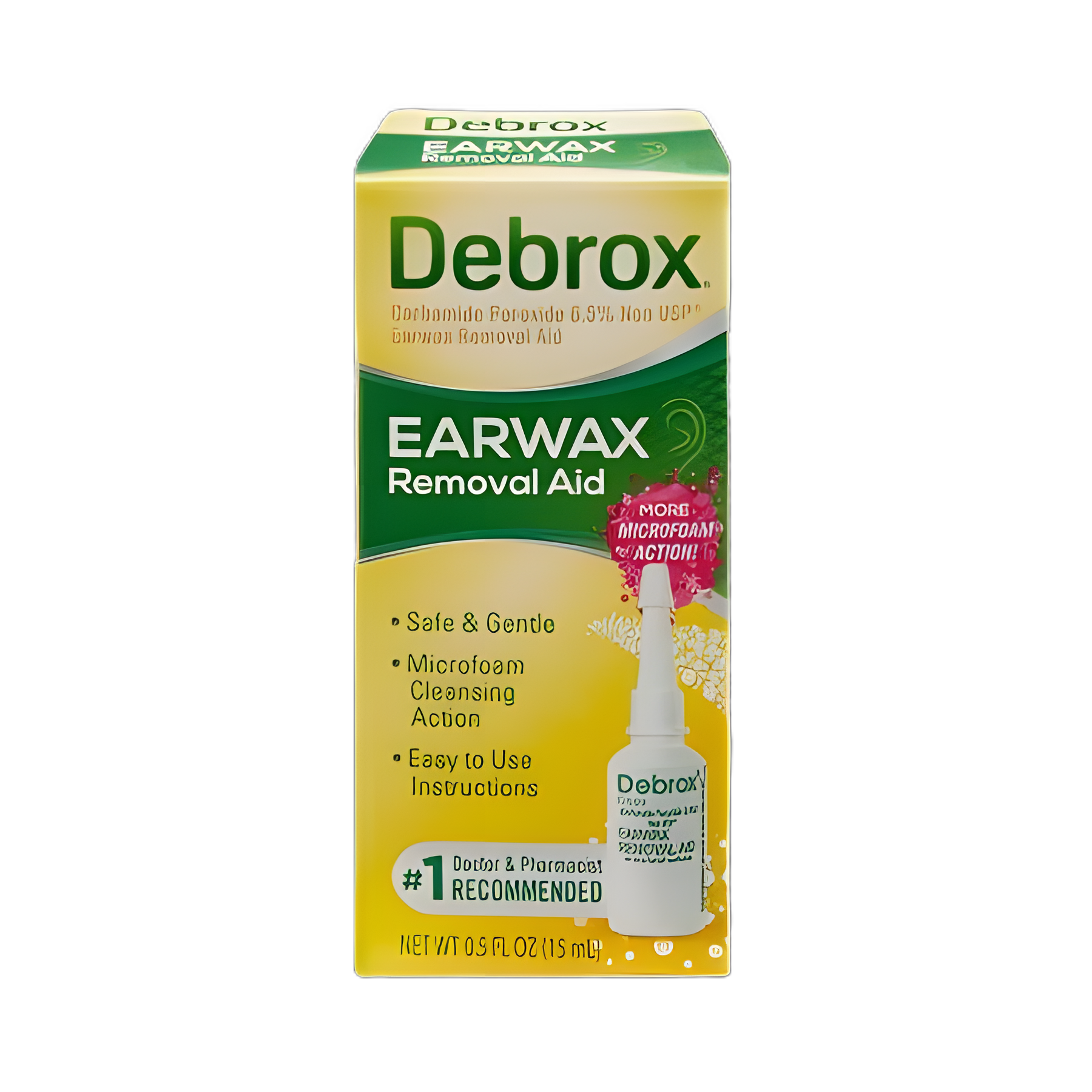 Ear Wax Remover Debrox® 0.5 oz. Otic Drops 6.5% Strength Carbamide Peroxide - 04203710478