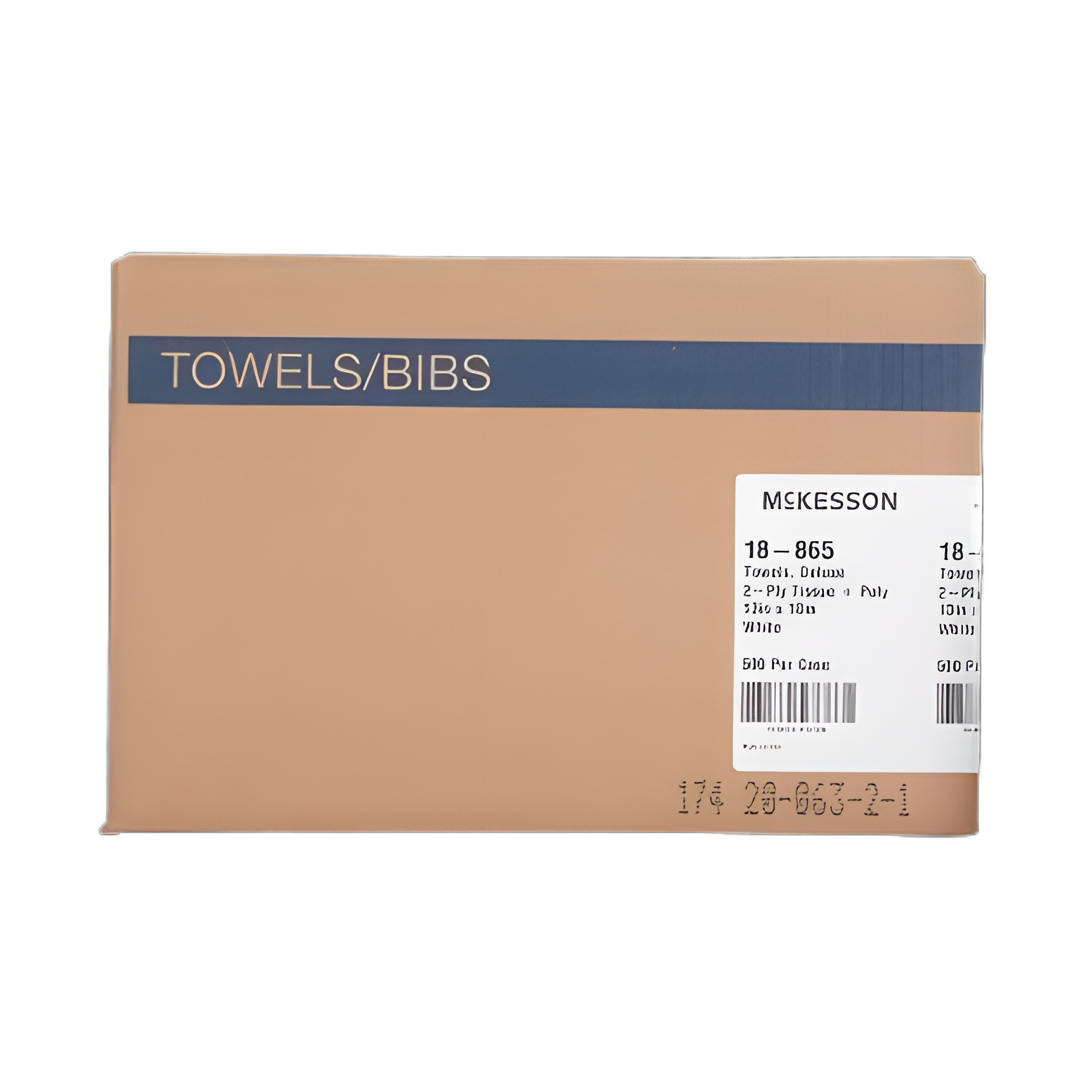 Procedure Towel McKesson 13 W X 18 L Inch White NonSterile - 18-865