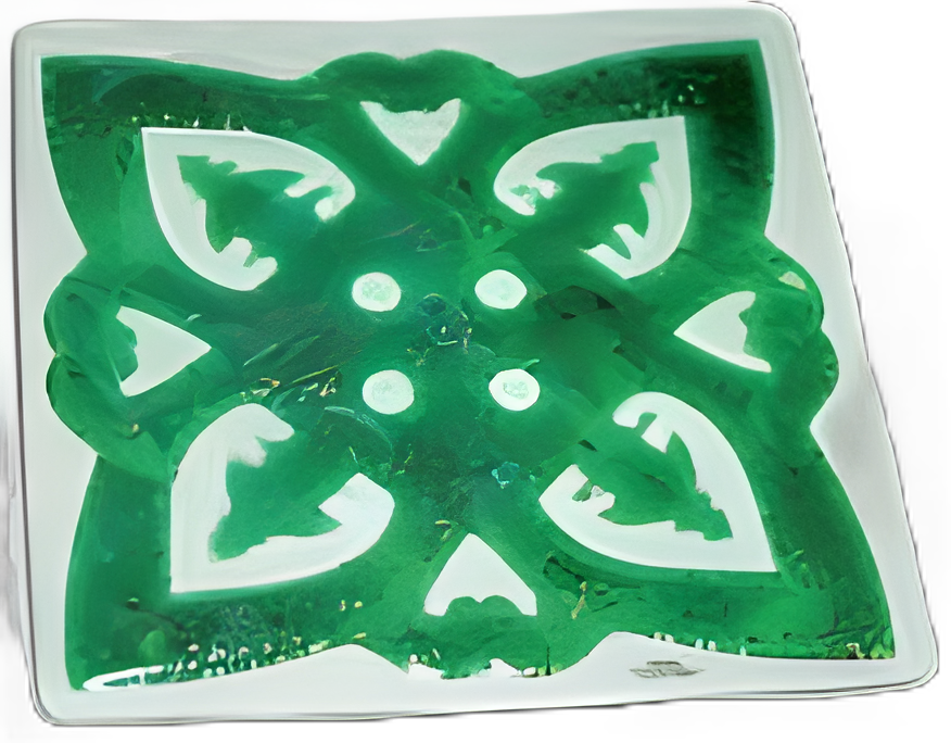 Sensory Gel Pad Quad Tree Green, 4 Tree Design, 15 X 15 Inch, Gel
