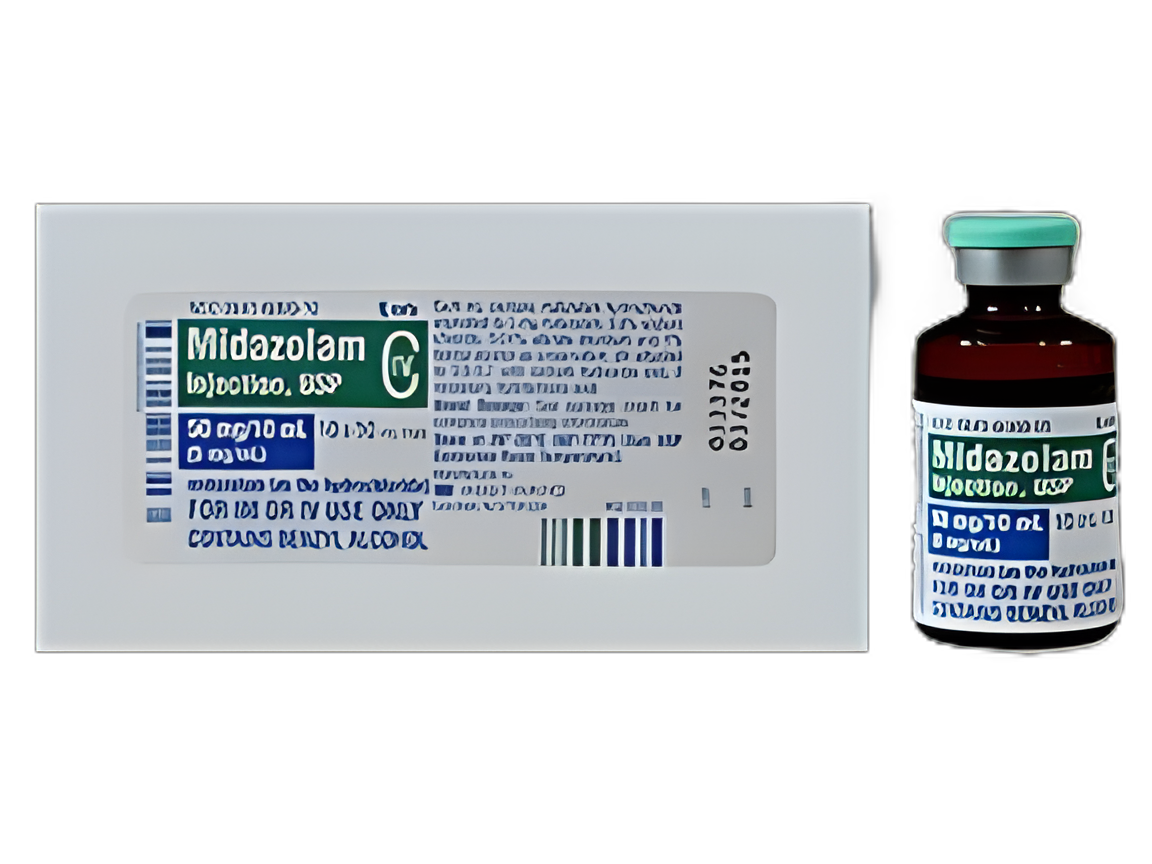 Midazolam HCl 5 mg / mL Injection Vial 10 mL CIV - 00641606010