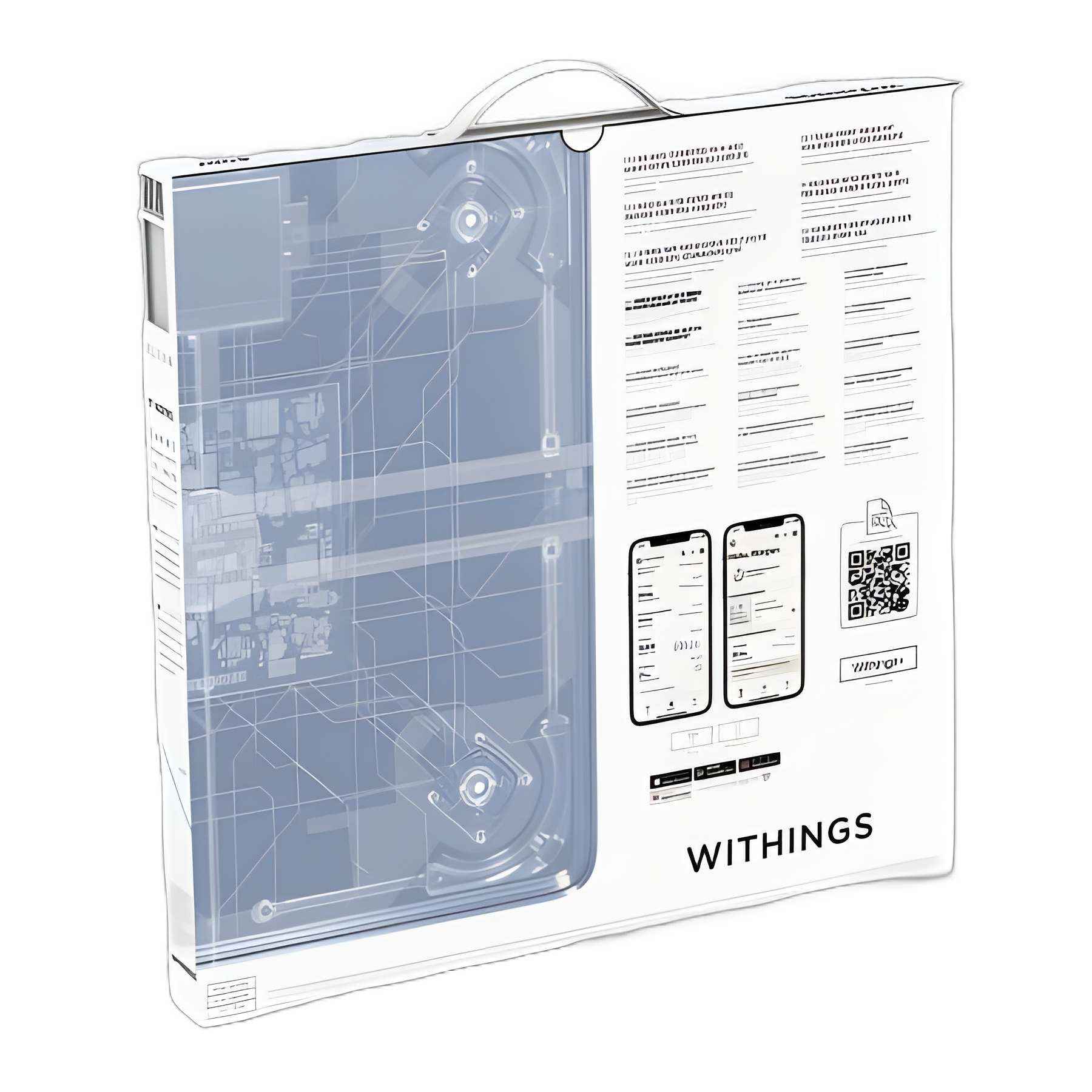 Complete Body Composition Analyzer Stand On Withings Digital Display 5 -> 200kg (9 -> 440lb) Black