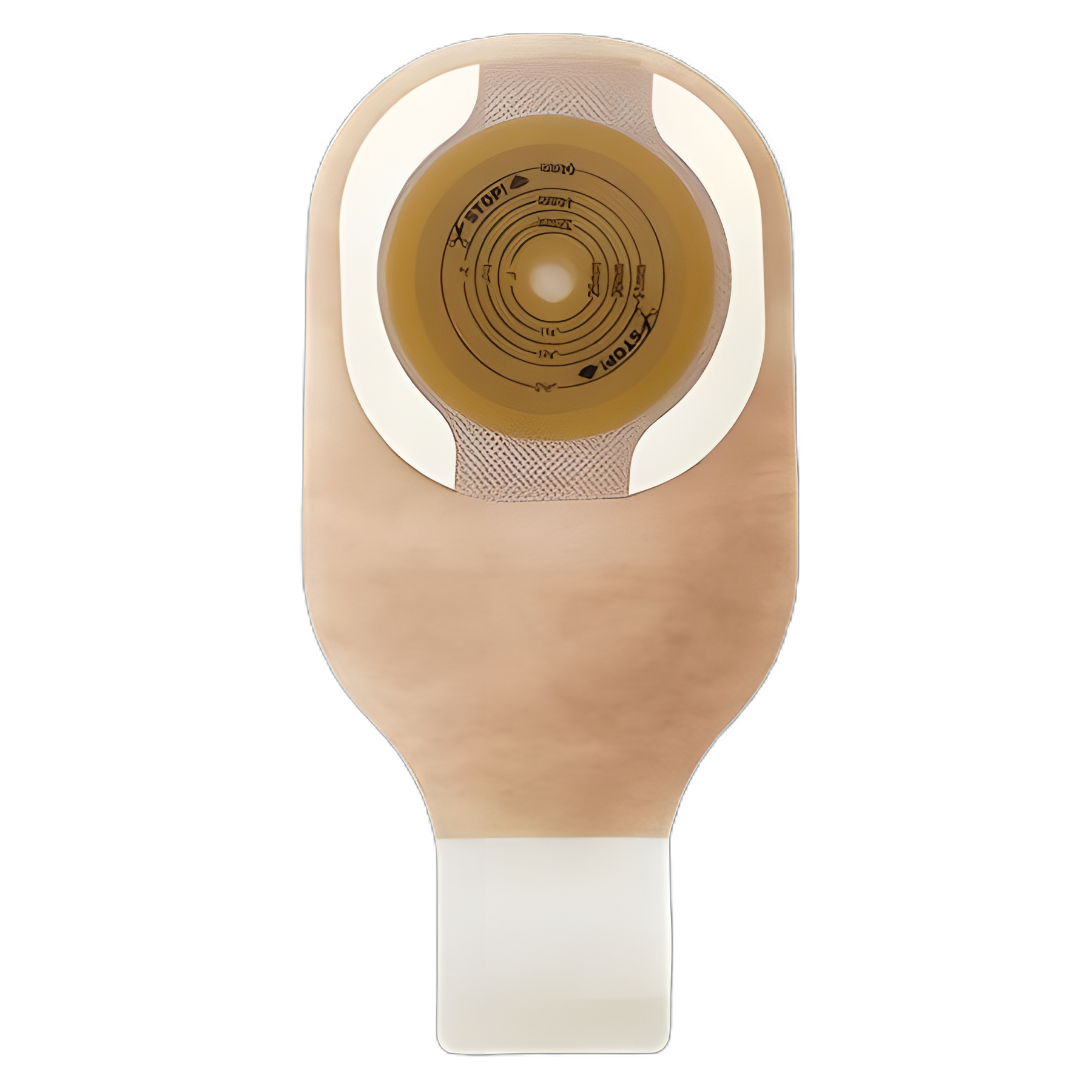 Premier™ 12 Inch One-Piece Ostomy Pouch - Drainable, Trim-to-Fit