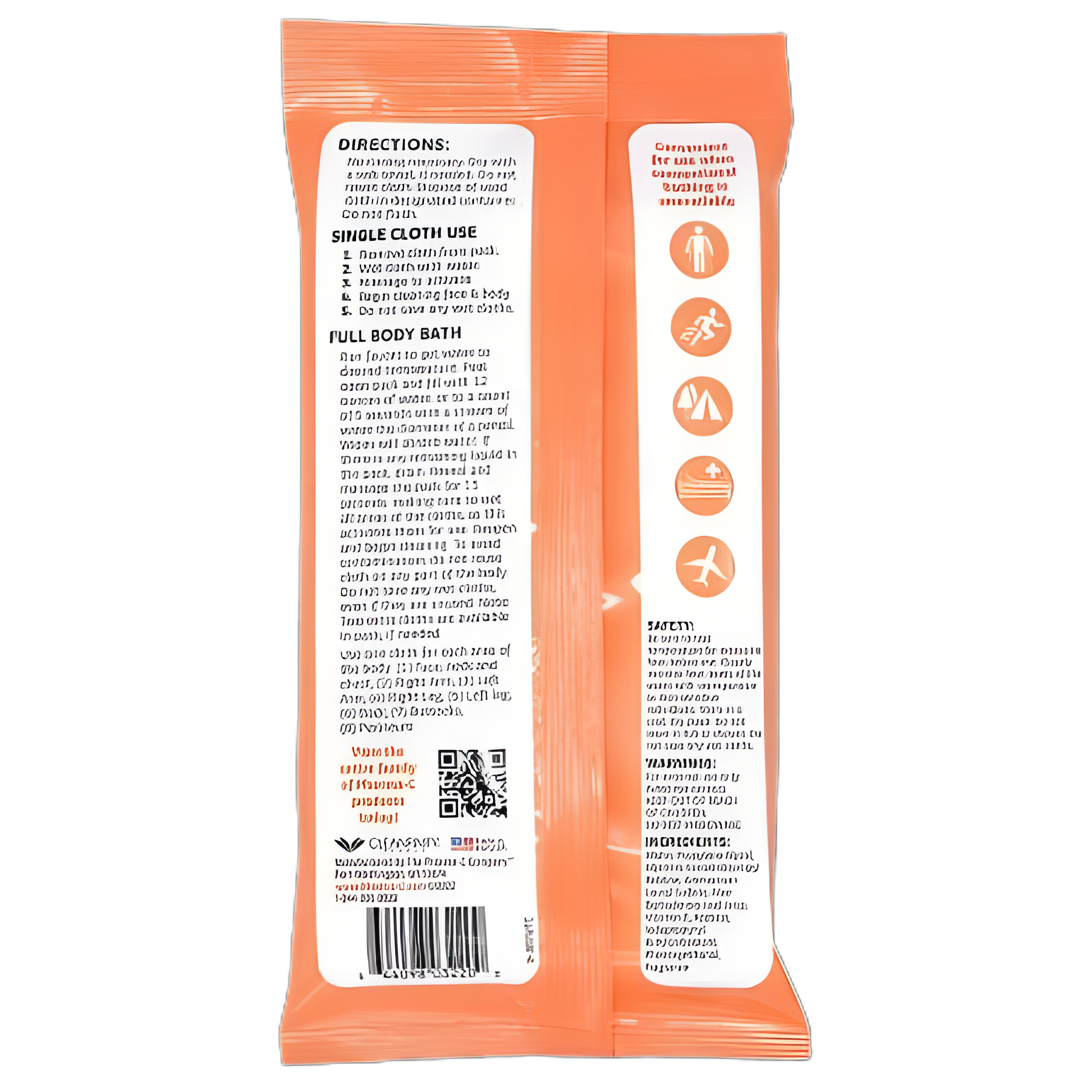 Pharma-C-Wipes Rinse-Free Bath Wipes - Aloe & Vitamin E