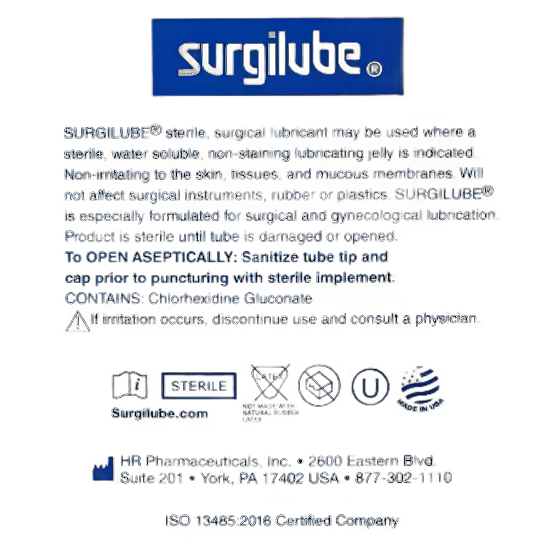 Surgilube Sterile Lubricating Jelly 4.25 oz - Carbomer-Free
