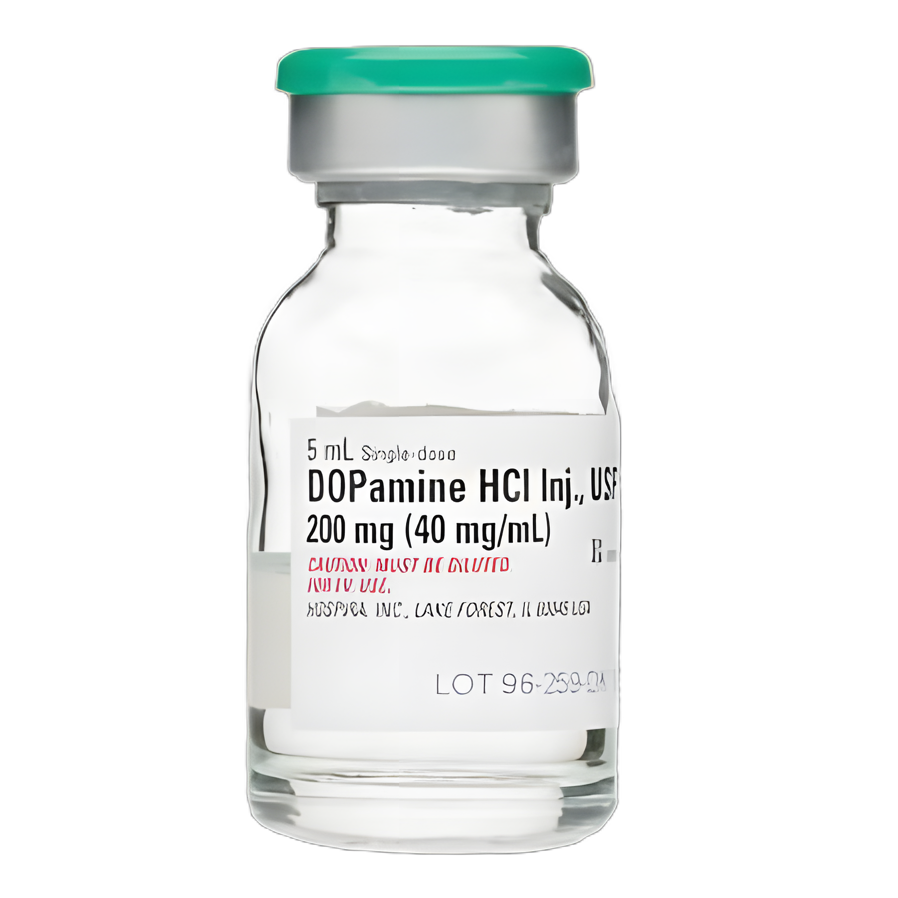 Dopamine HCl, Preservative Free 40 mg / mL Injection Single-Dose
