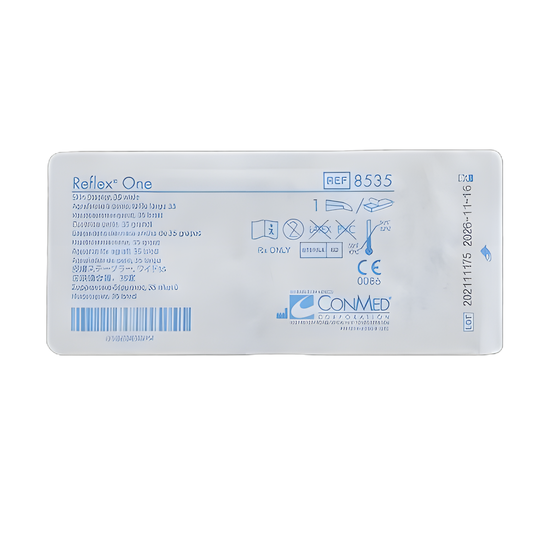 Wound Stapler Reflex® One Squeeze Handle Stainless Steel Staples Wide Staple 35 Staples