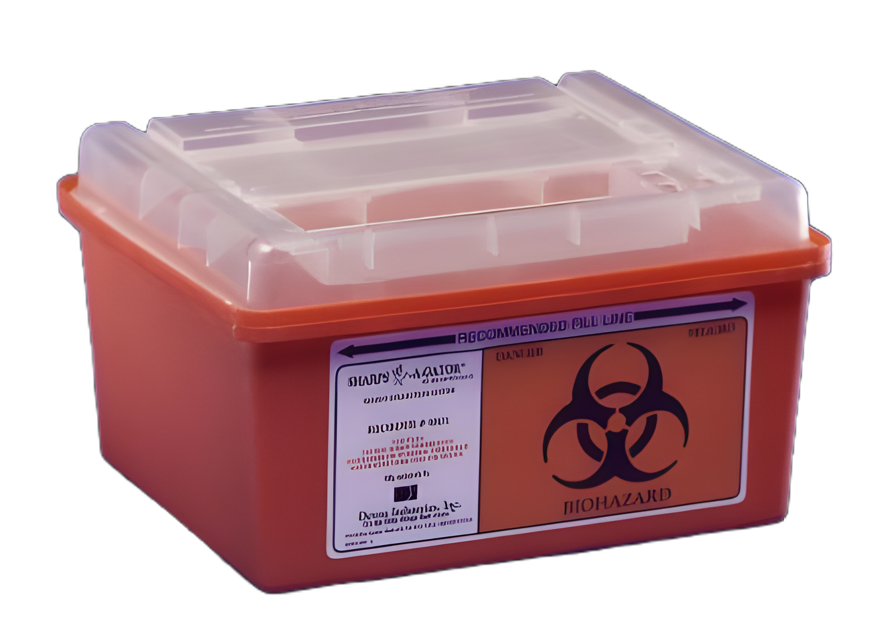 Sharps Container Sharps-A-Gator™ Red Base 6-1/4 H X 7 D X 10-1/2 W Inch Horizontal Entry 1 Gallon