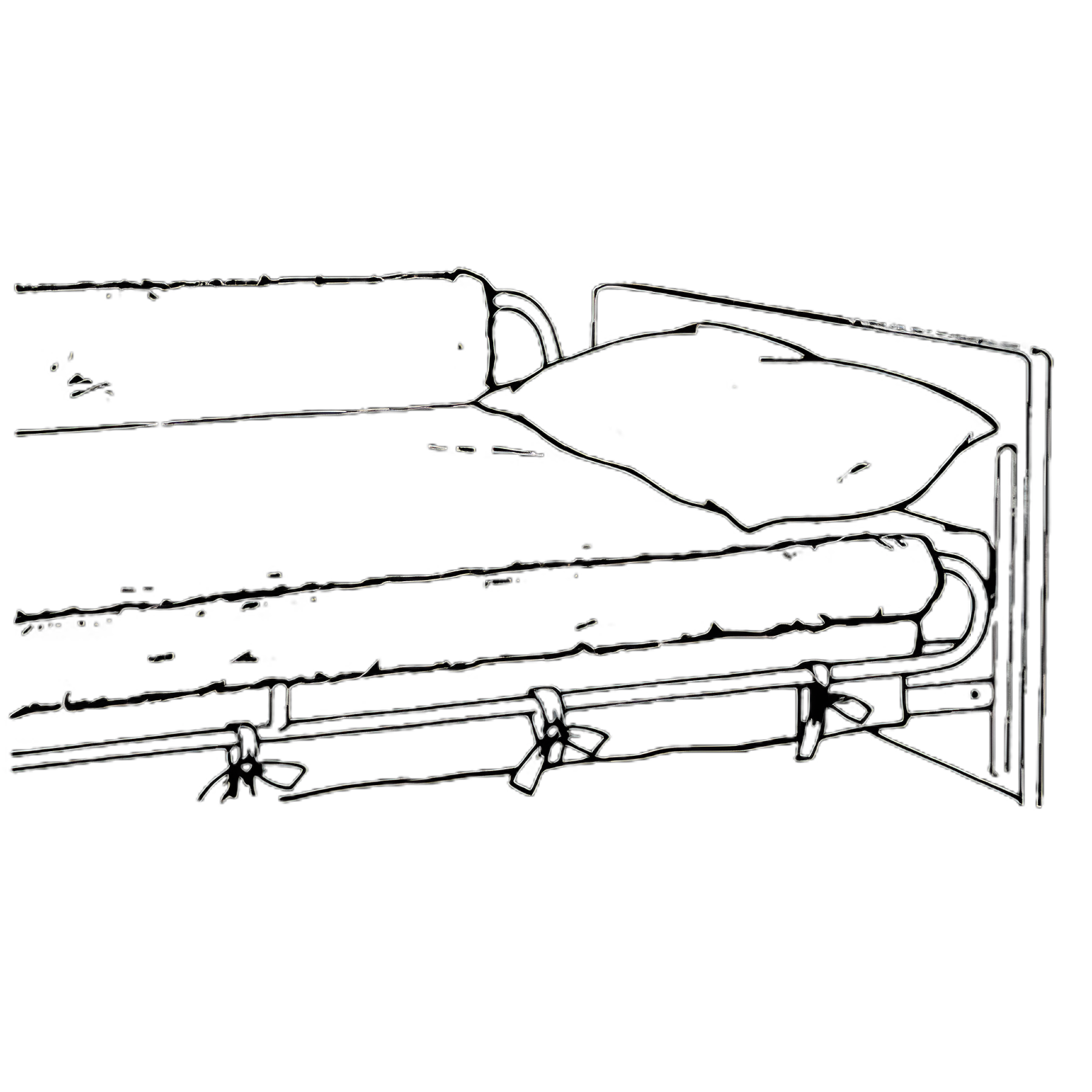 Bed Side Rail Bumper Pad Skil-Care™ 18 X 60 Inch
