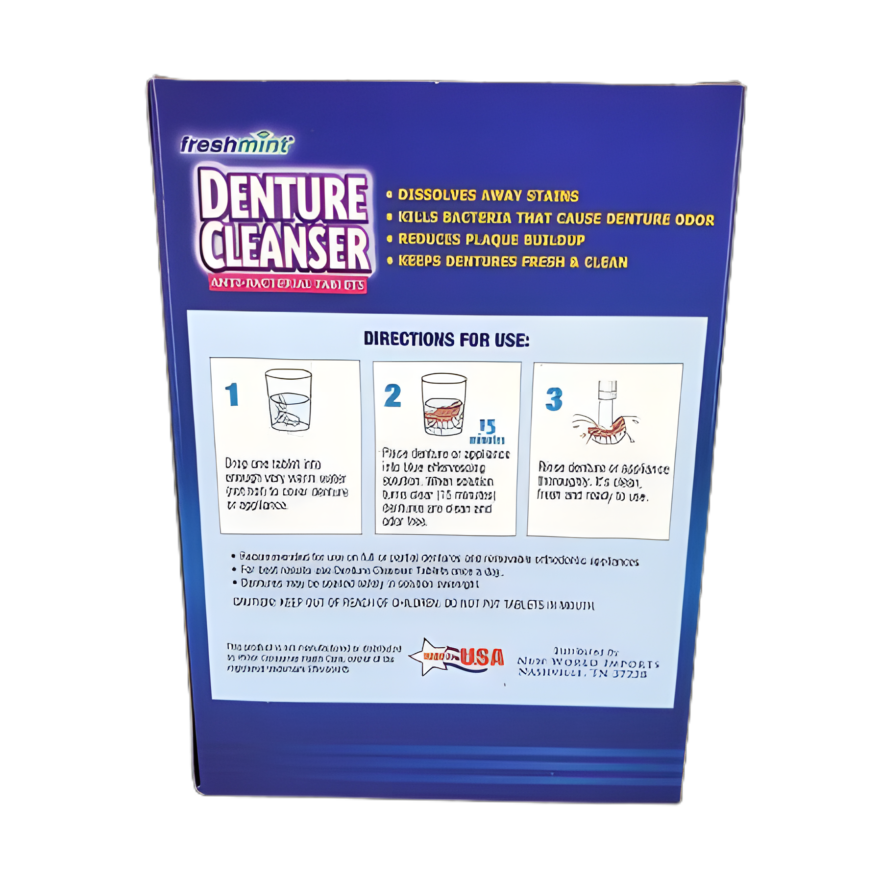 Denture Cleaner Freshmint® Mint Flavor
