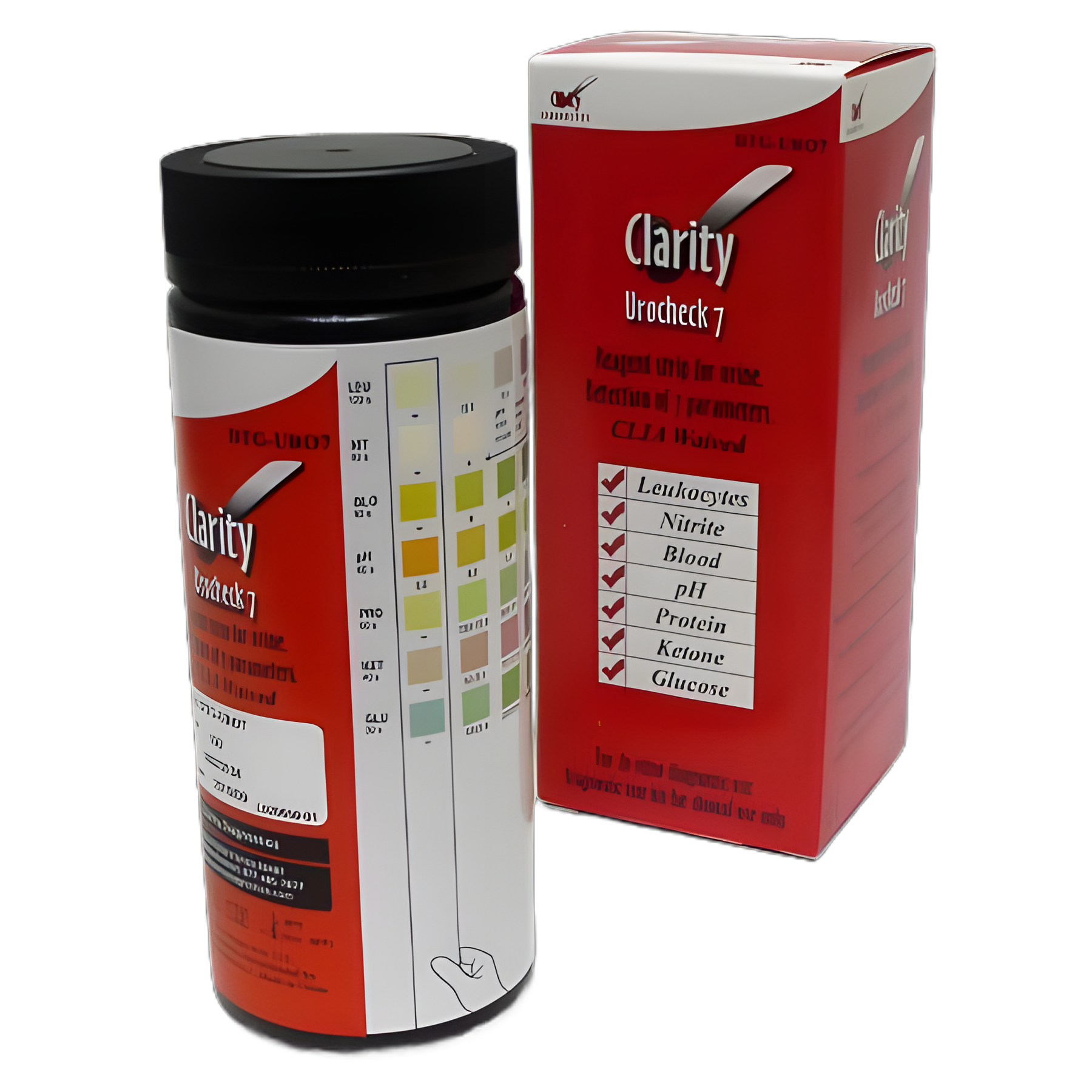 Urinalysis Reagent Clarity® Blood, Glucose, Ketone, Leukocytes, Nitrite, pH, Protein For Clarity Urocheck 120 Urine Analyzer