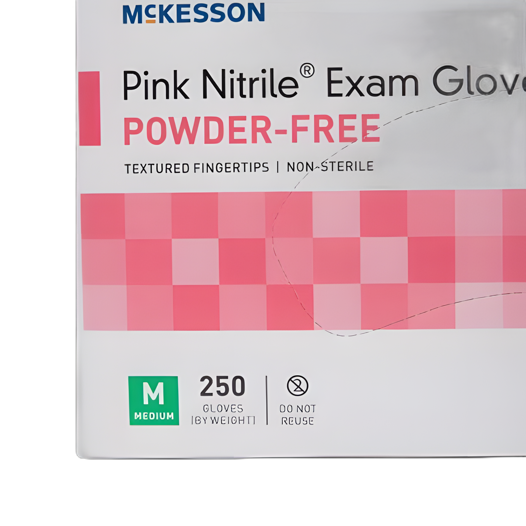 McKesson Pink Nitrile Medium Exam Gloves - Support Breast Cancer Awareness