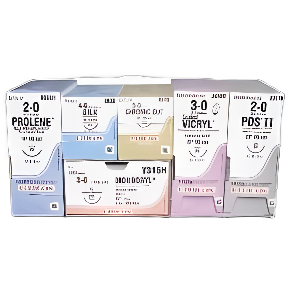 Nonabsorbable Suture with Needle Ethibond Polyester RB-1 1/2 Circle Taper Point Needle Size 3 - 0 Braided - X872H