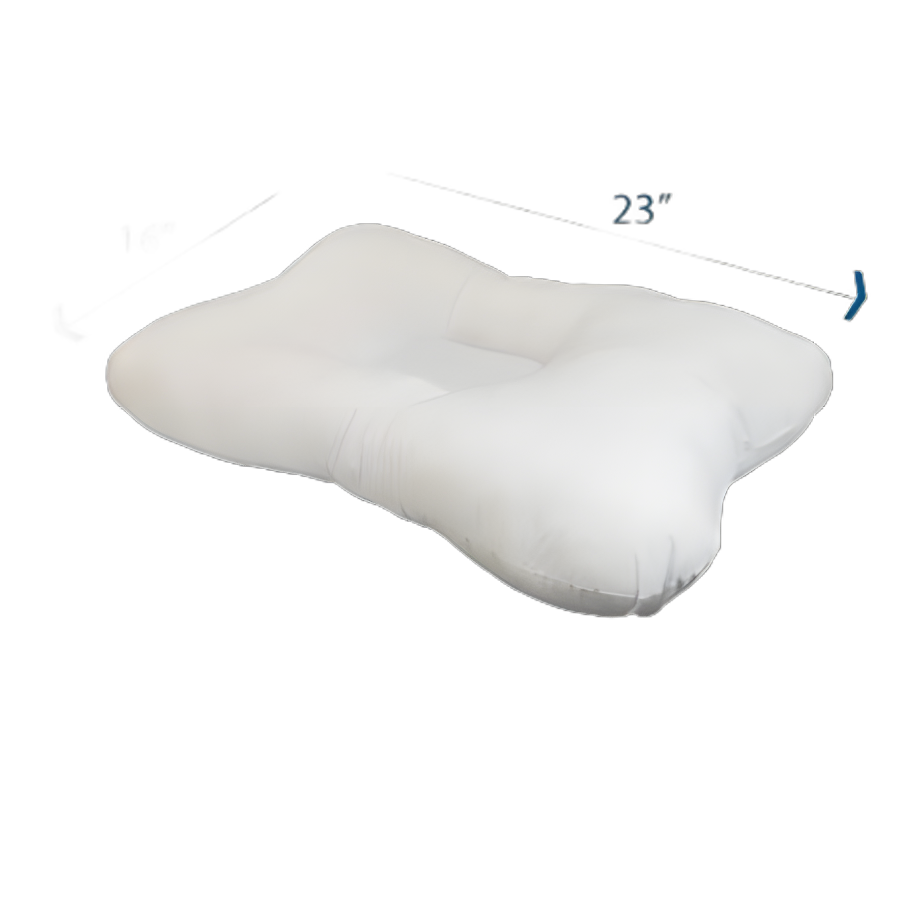 Cervical Pillow Roscoe Medical Soft 16 X 23 Inch White