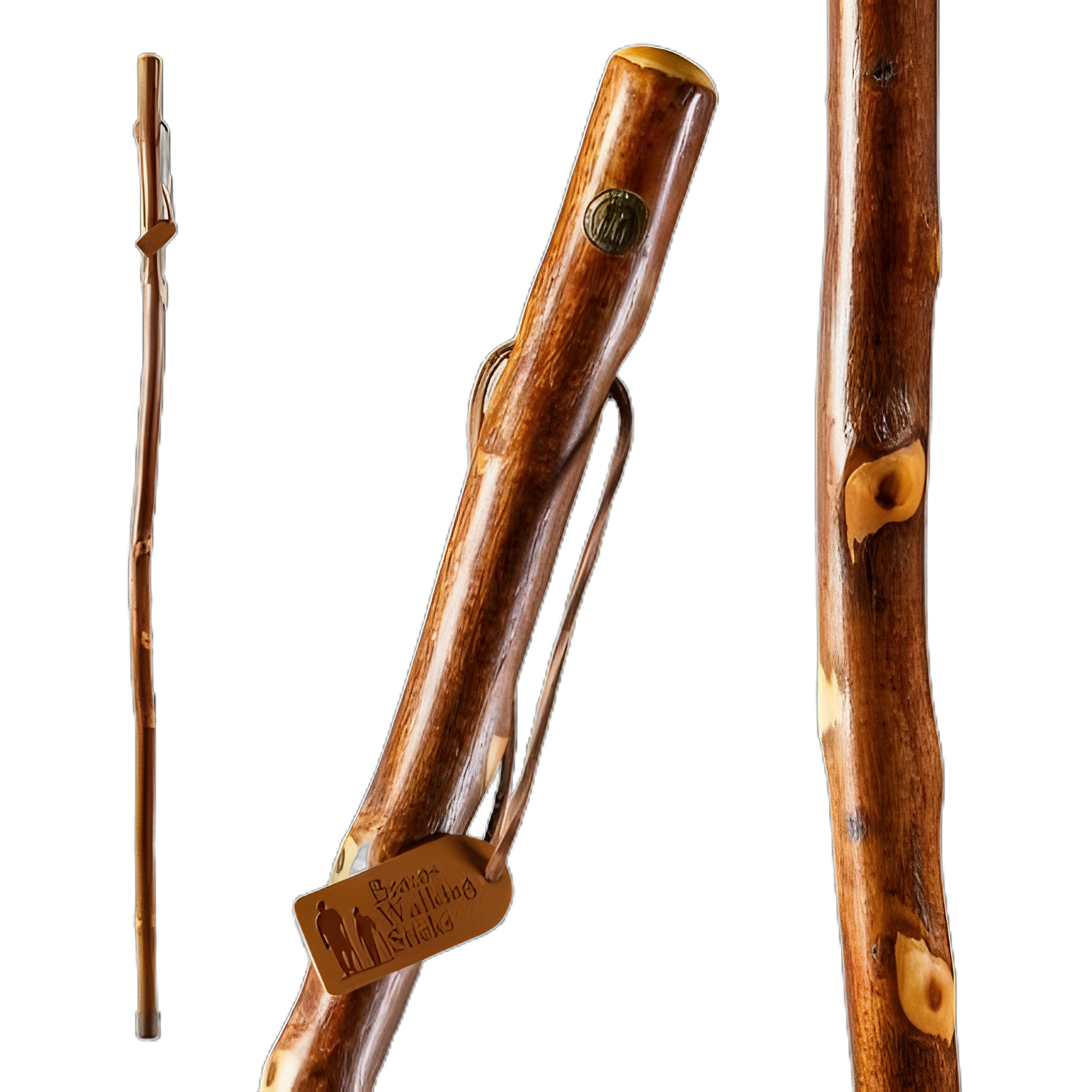 Walking Stick Brazos™ Free Form Wood 58 Inch Height Hawthorn