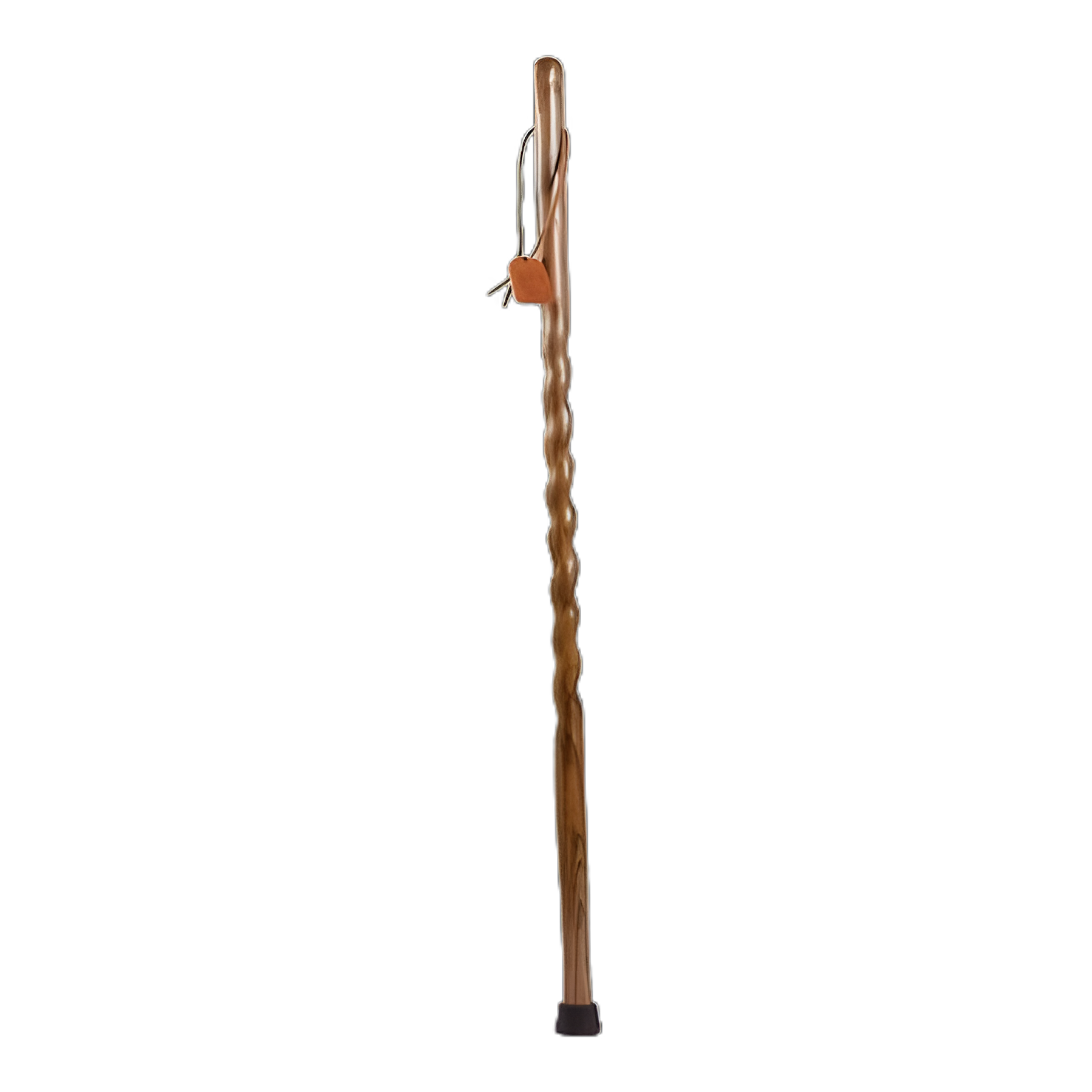 Walking Stick Brazos™ Twisted Backpacker Wood 58 Inch Height Brown Oak