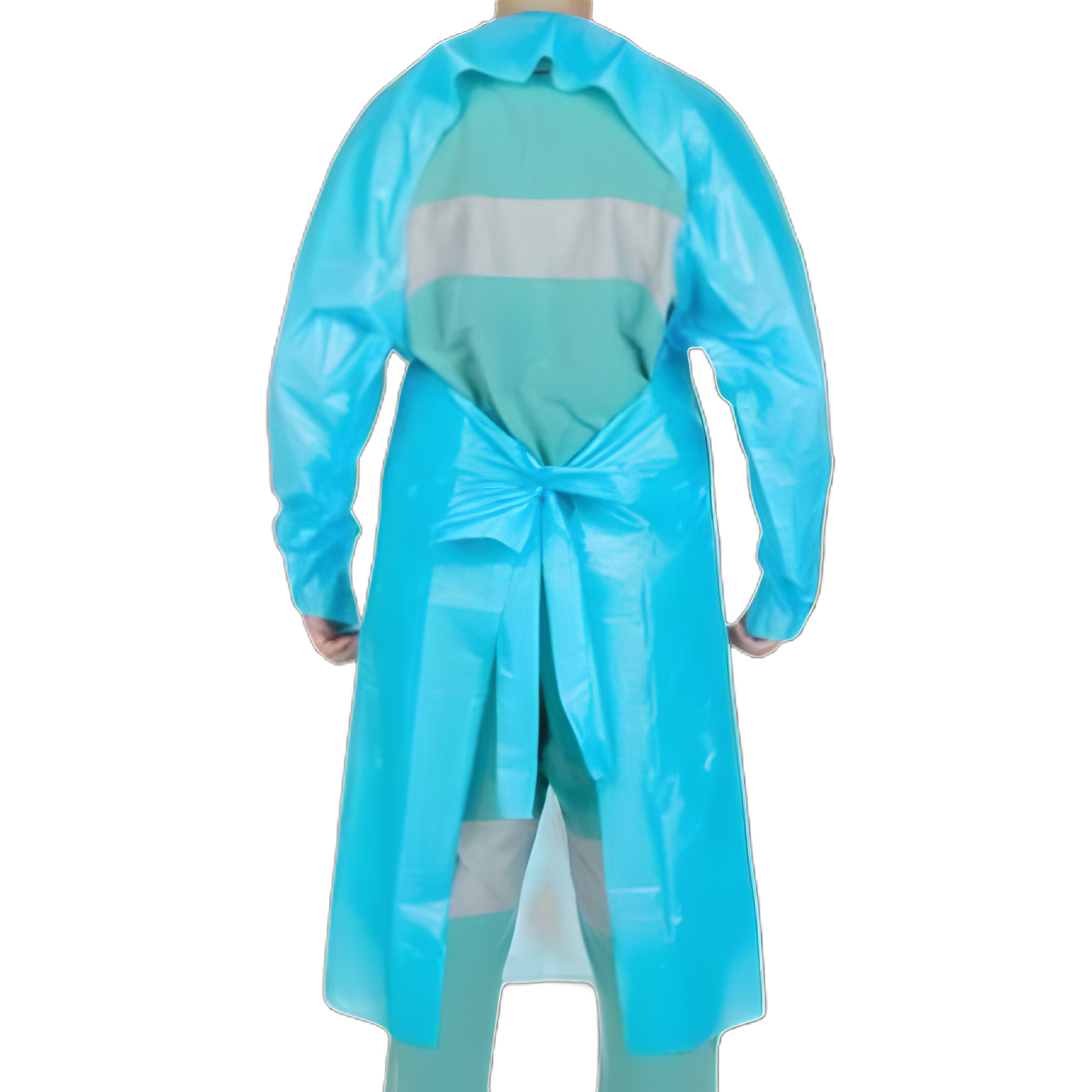 Protective Procedure Gown Cardinal Health™ One Size Fits Most Blue NonSterile Not Rated Disposable