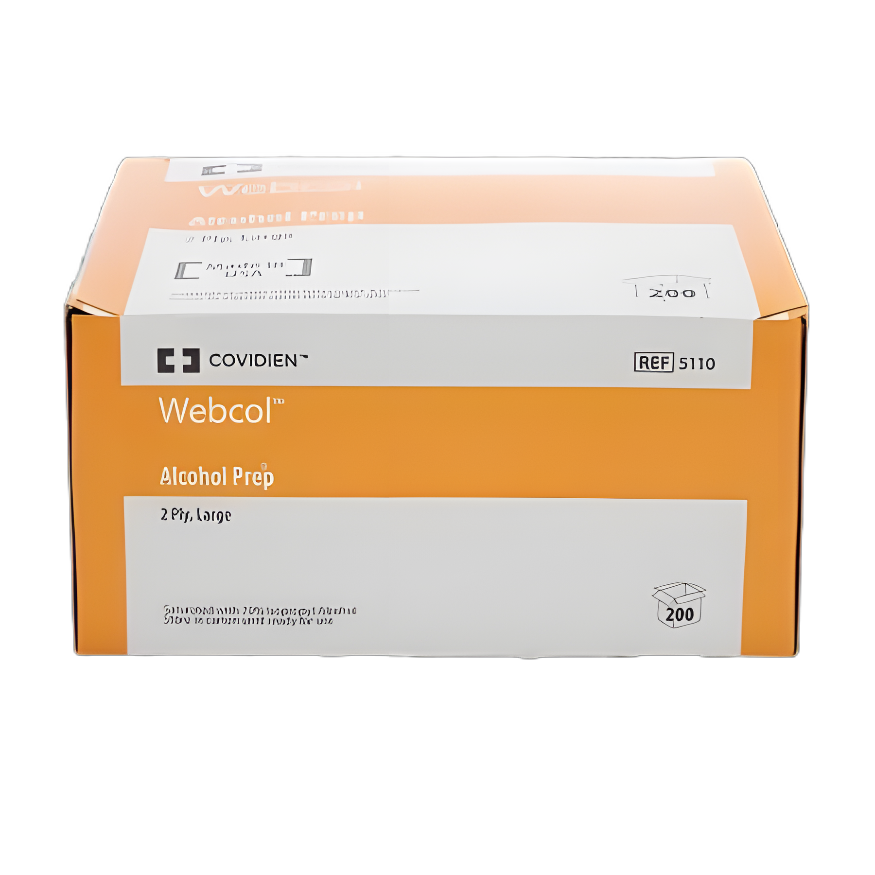 Alcohol Prep Pad Webcol™ 70% Strength Isopropyl Alcohol Individual Packet Large Sterile