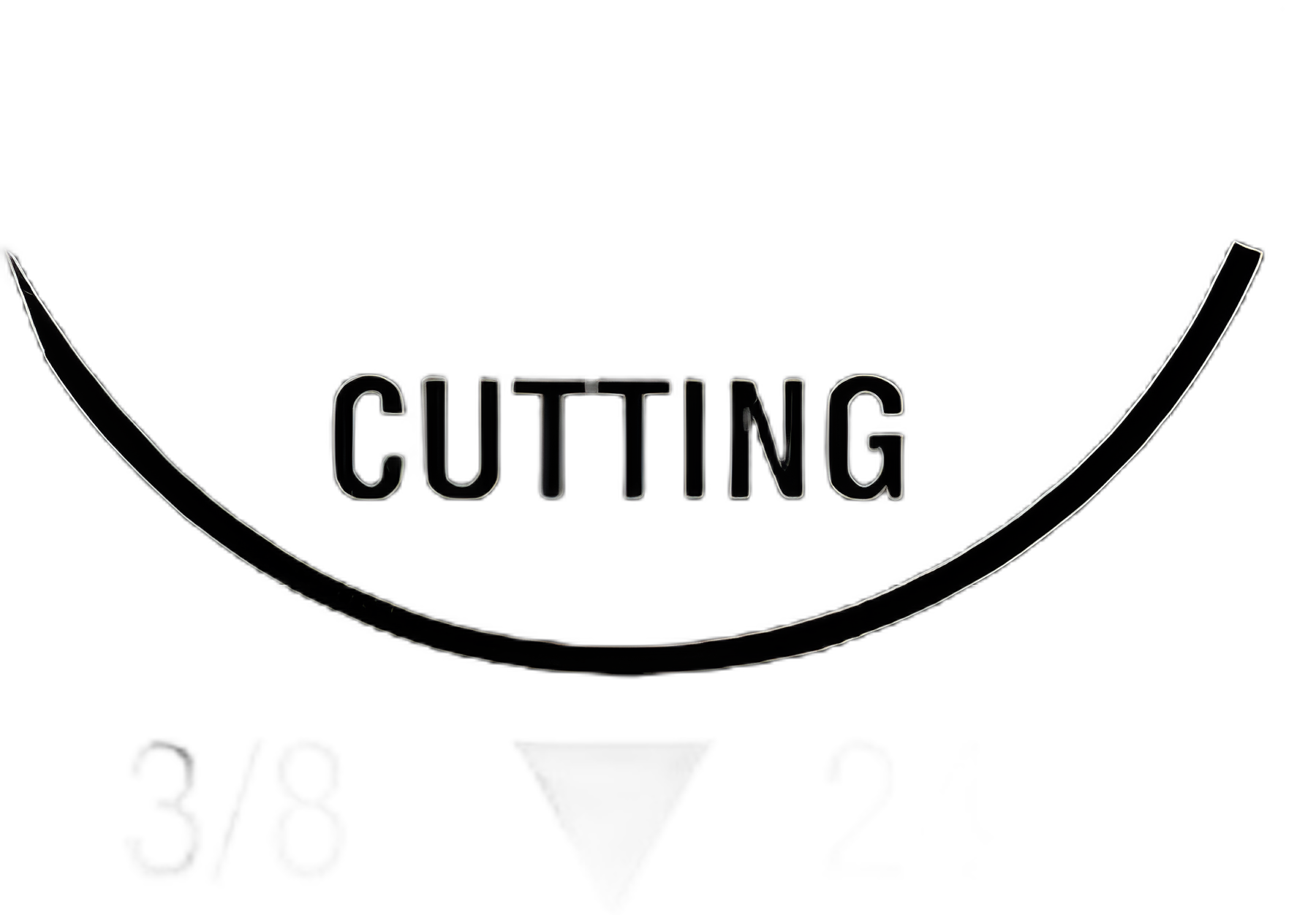 Nonabsorbable Suture with Needle Monosof™~Dermalon™ Nylon P-14 3/8 Circle Precision Reverse Cutting Needle Size 3 - 0 Monofilament - SN-5663