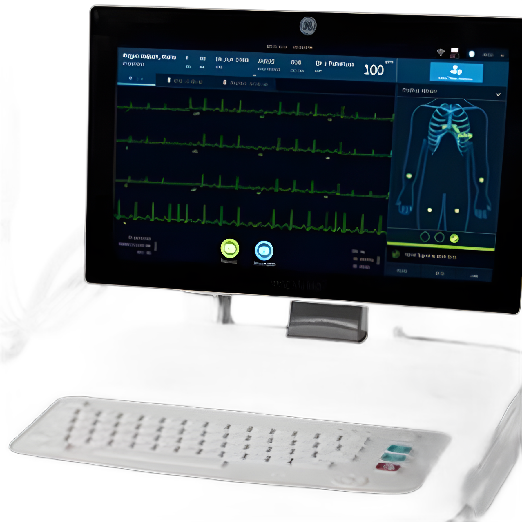 Electrocardiograph MAC VU360™ AC Power Digital Display Resting - 2030360-001-01069602