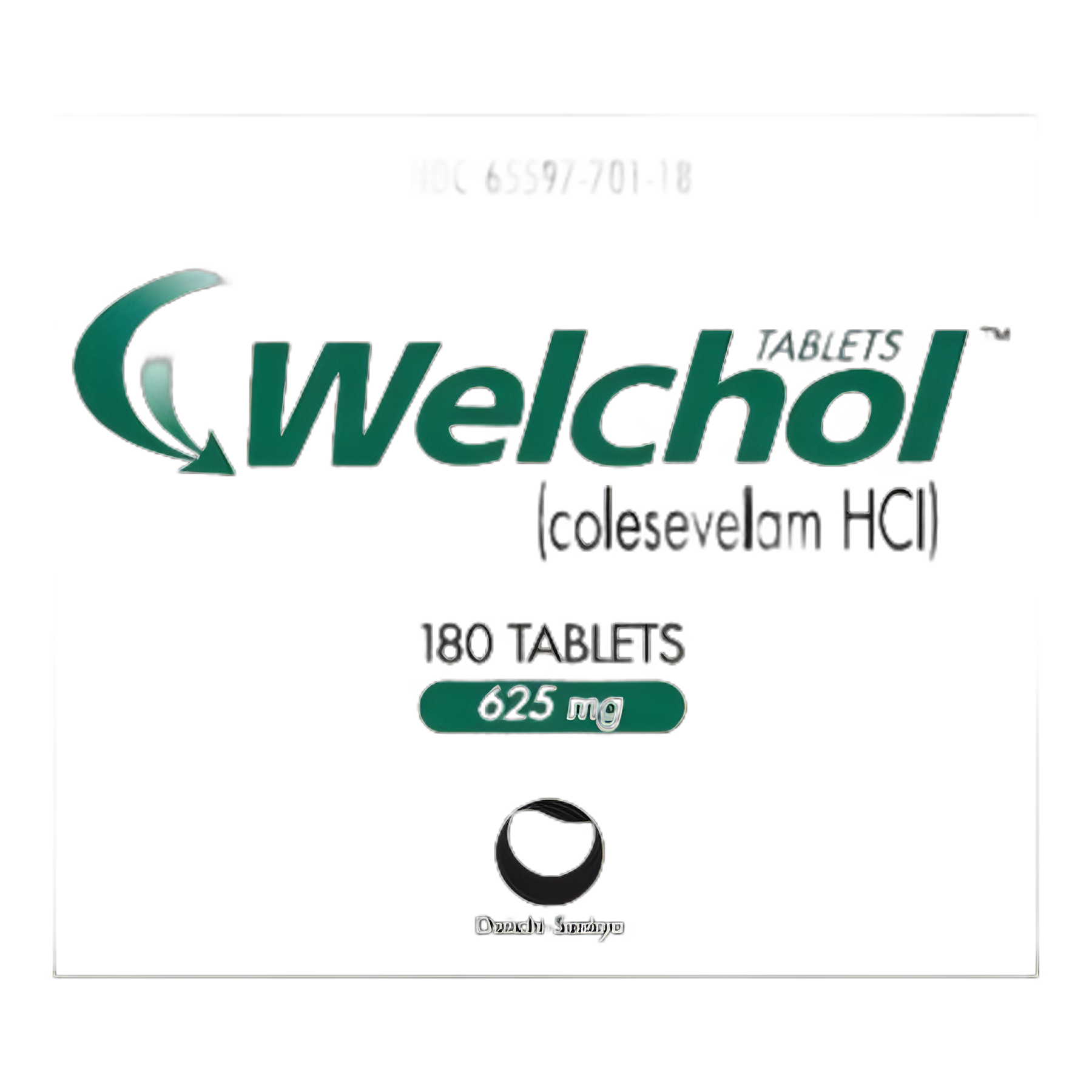 Welchol® Colesevelam HCl 625 mg Tablet 180 Tablets