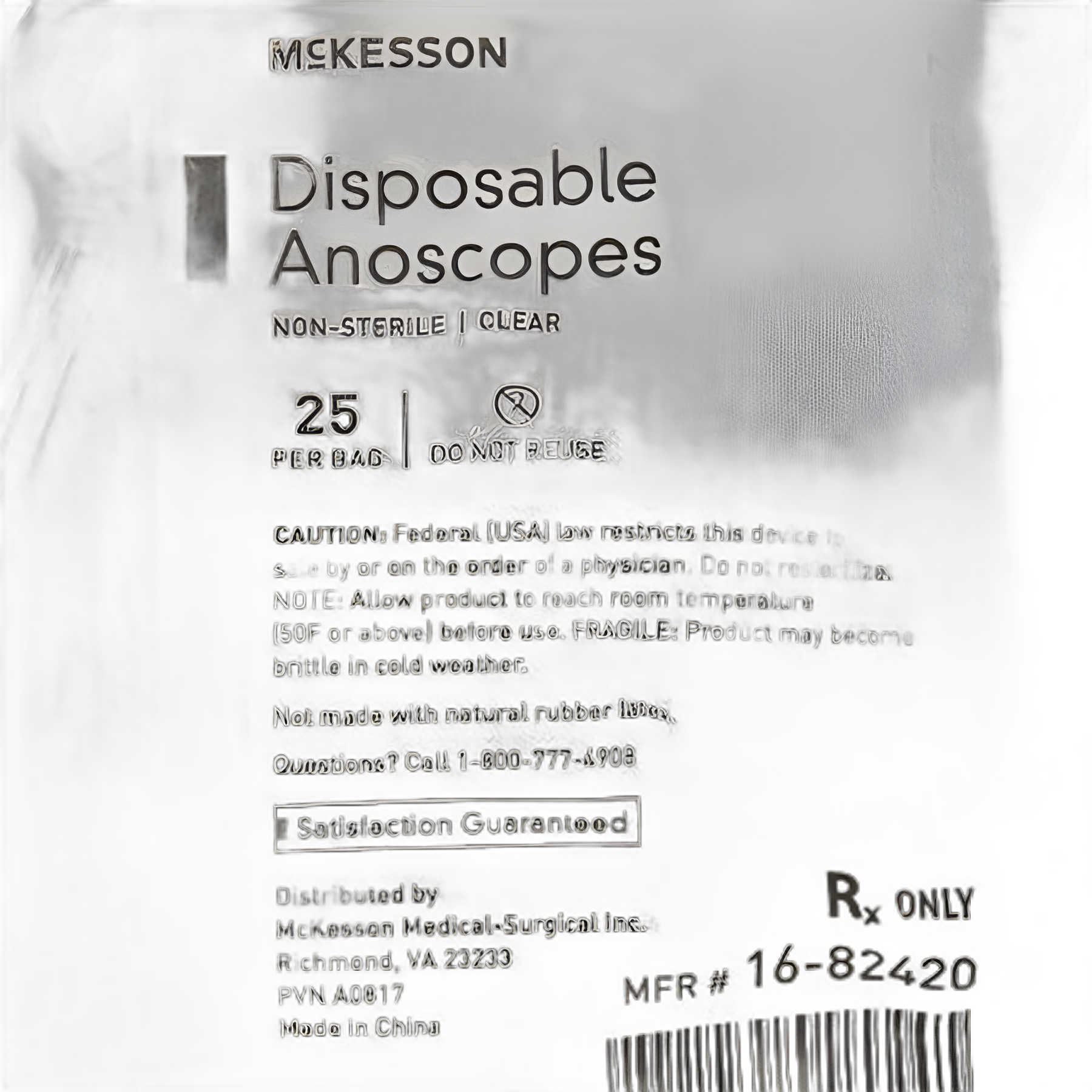McKesson Disposable Anoscope 18mm - Latex-Free