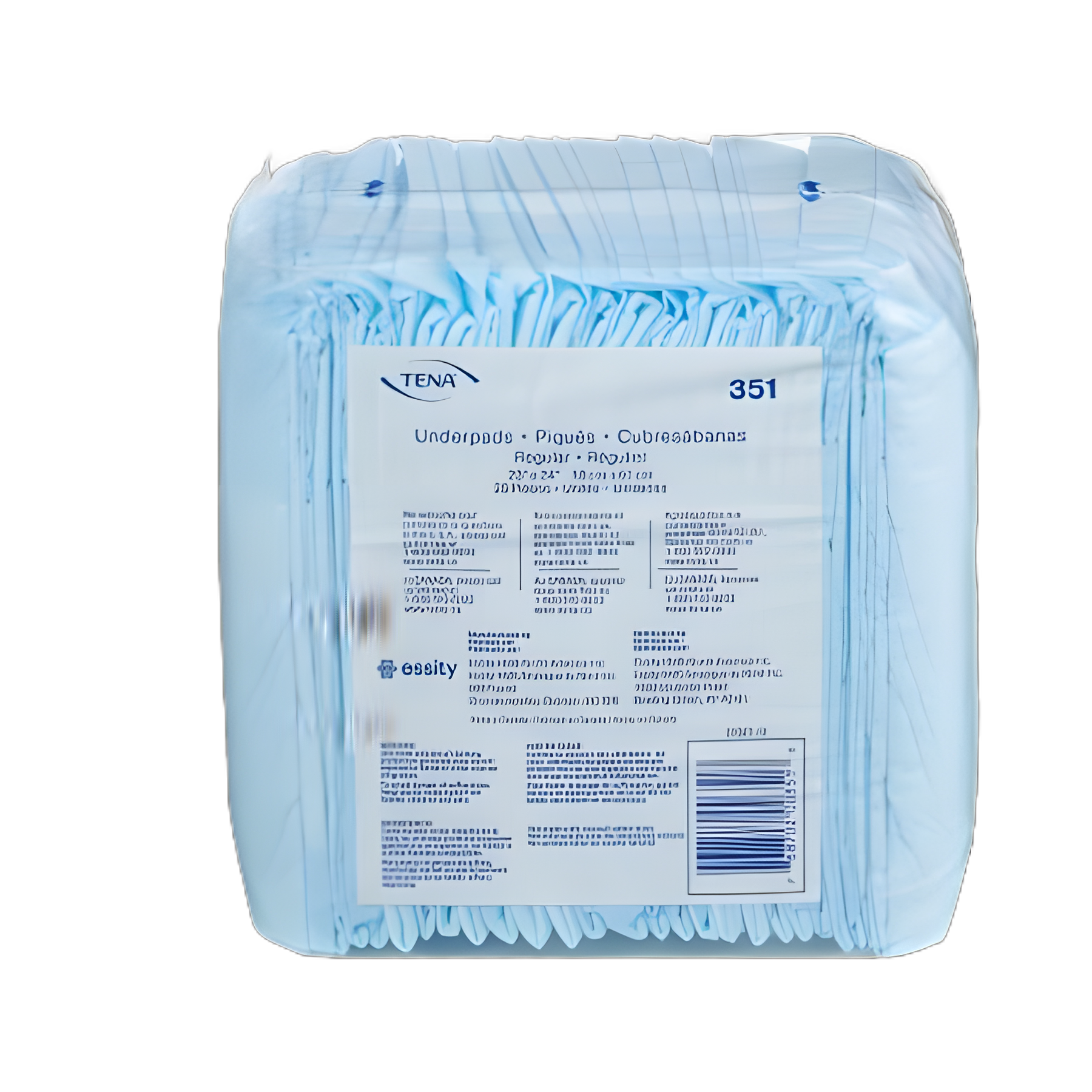 Disposable Underpad TENA® Regular 23 X 24 Inch Fluff Light Absorbency