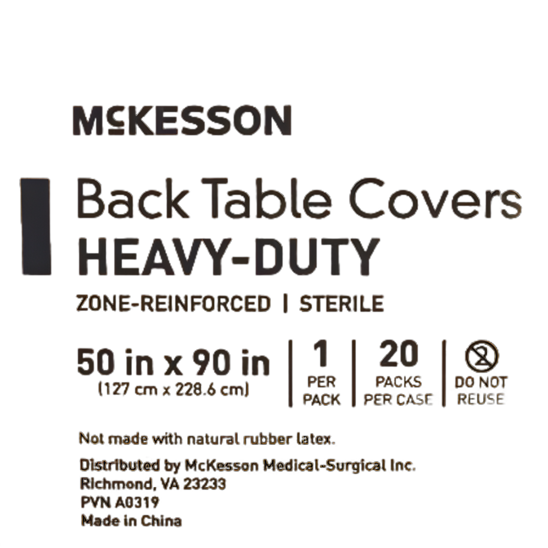 McKesson 50x90 Heavy Duty Surgical Table Drape