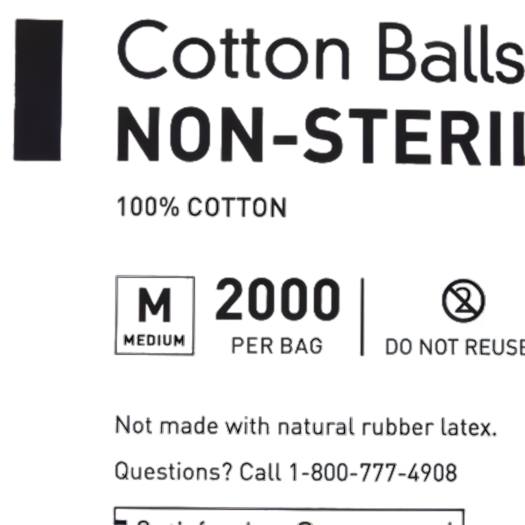 Cotton Ball McKesson Medium NonSterile