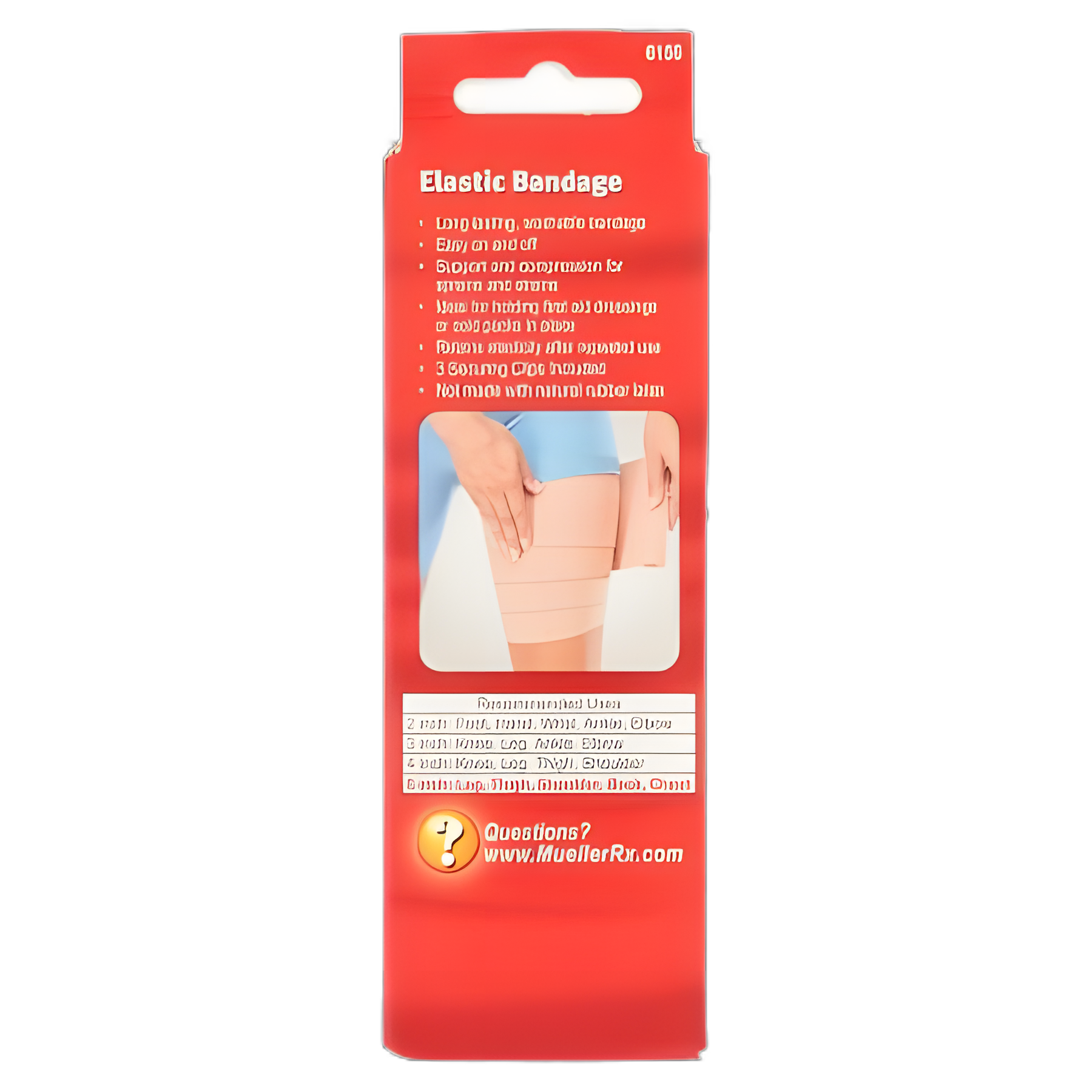 Elastic Bandage Mueller® 6 Inch X 5.3 Foot Clip Detached Closure Beige NonSterile Standard Compression