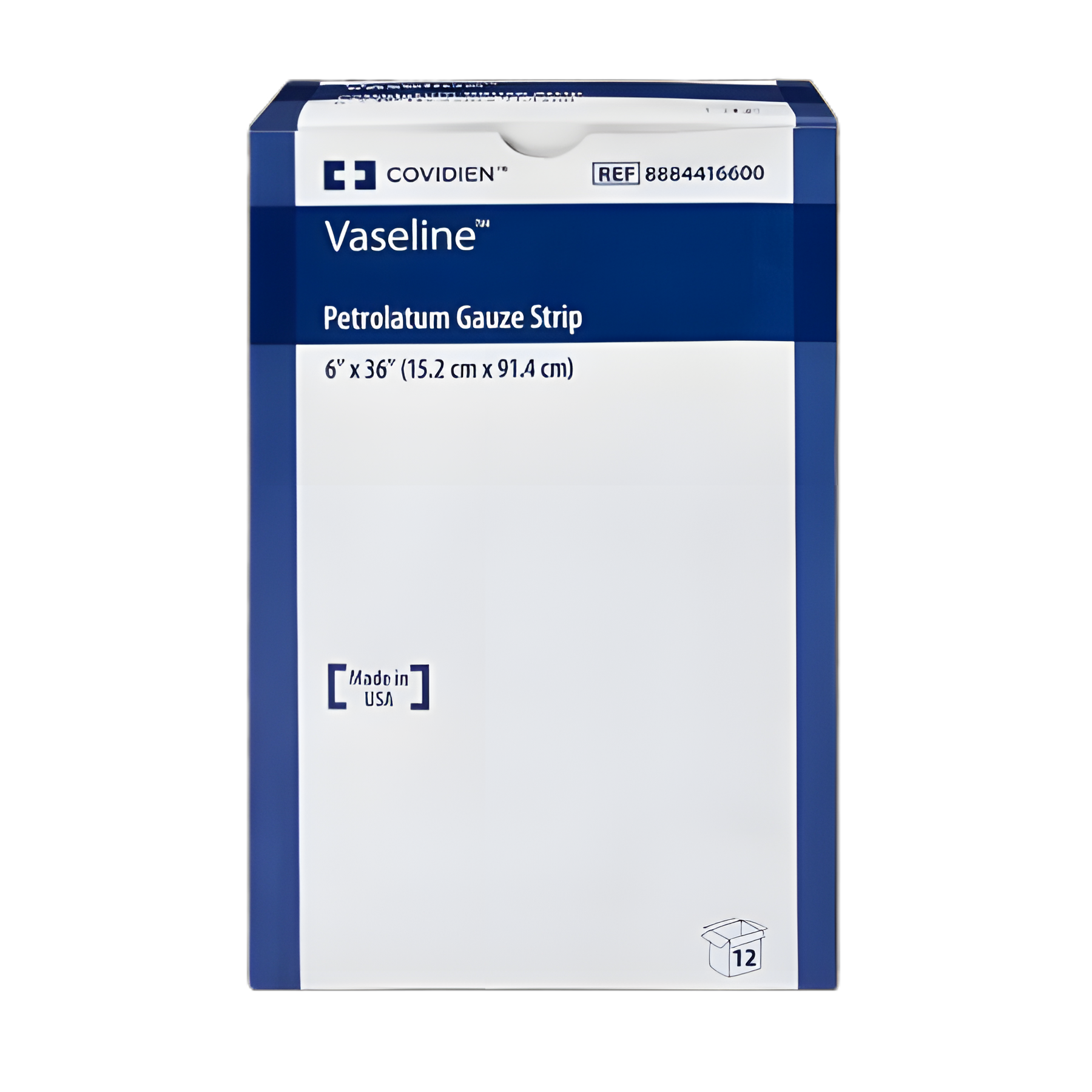 Petrolatum Impregnated Dressing Vaseline® Rectangle 6 X 36 Inch Sterile - 8884416600