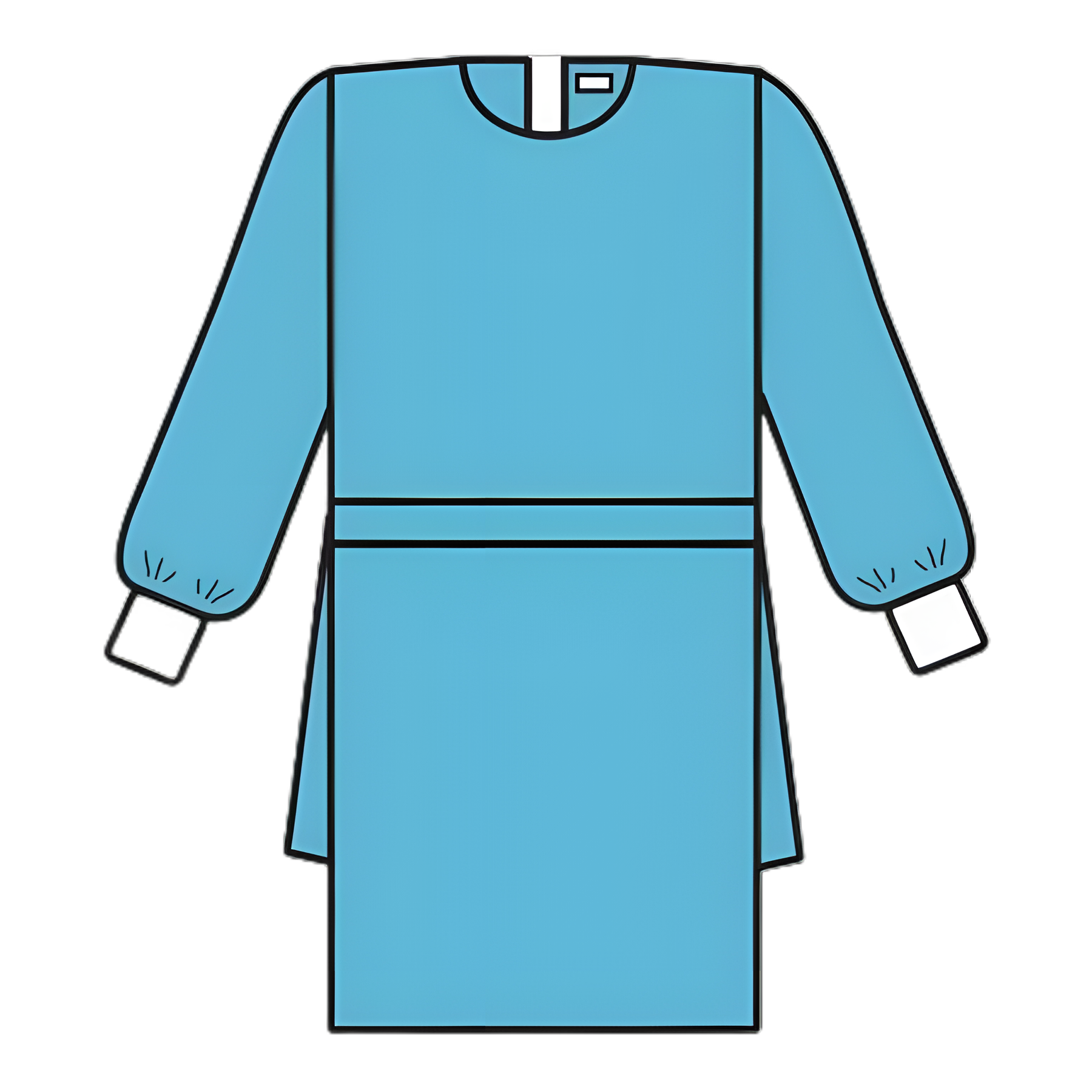 Protective Procedure Gown Halyard X-Large Blue NonSterile Not Rated Disposable