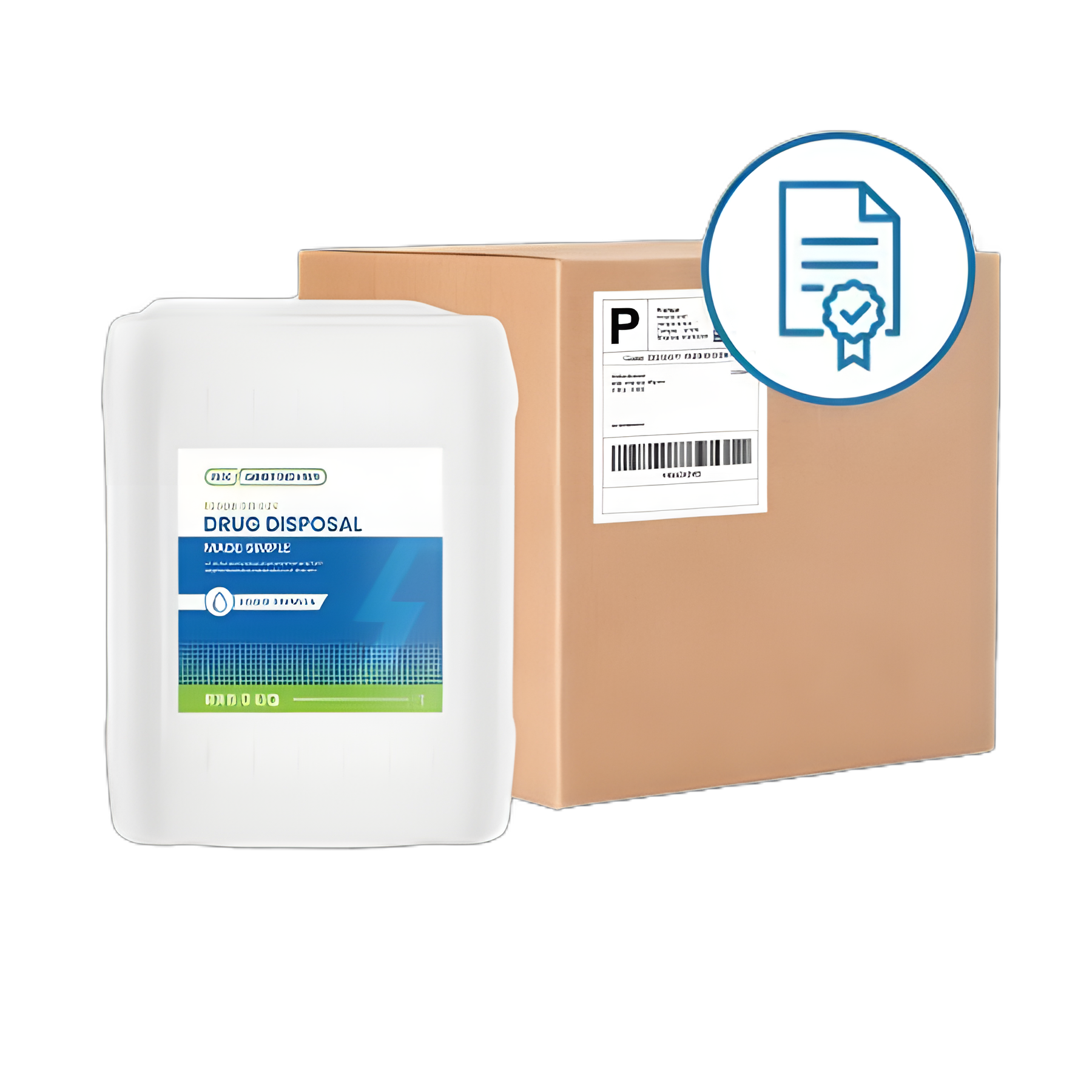 Rx Destroyer™ Liquid Drug Disposal System - 20 lbs. Carton for Secure Medication Incineration