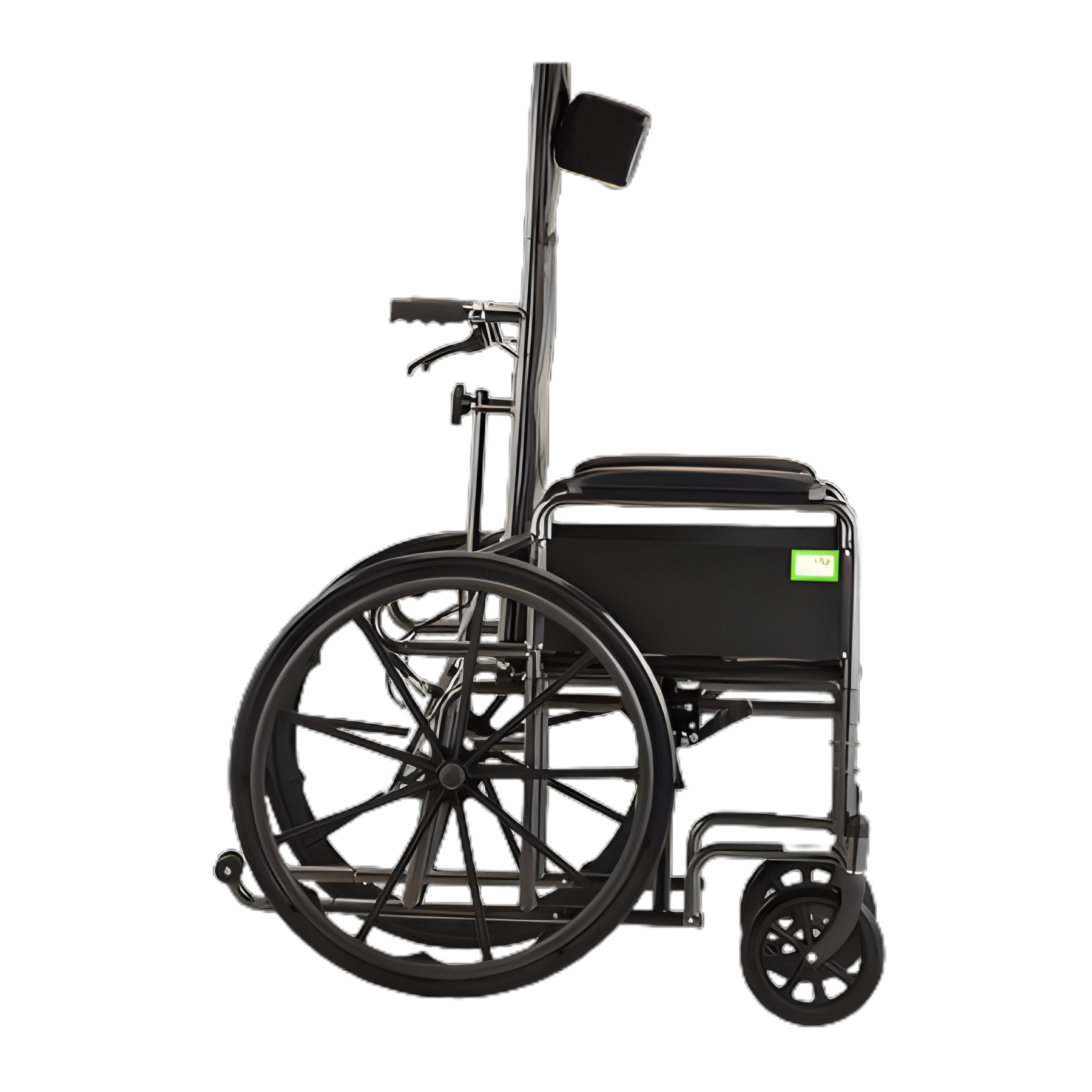 Reclining Wheelchair Nova Full Length Arm Elevating Legrest Black Upholstery 18 Inch Seat Width Adult 300 lbs. Weight Capacity