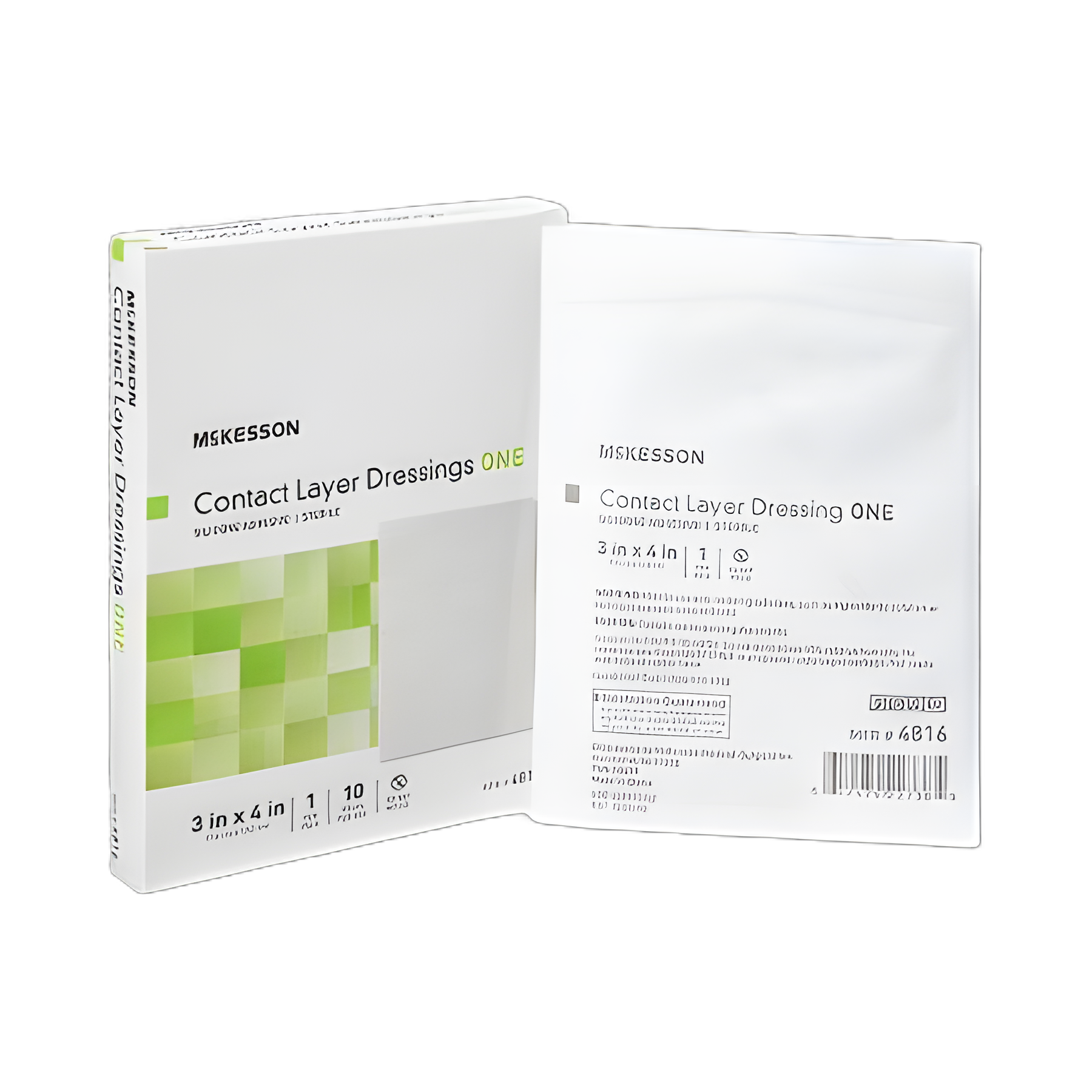 McKesson Silicone Wound Contact Layer Dressing 3x4