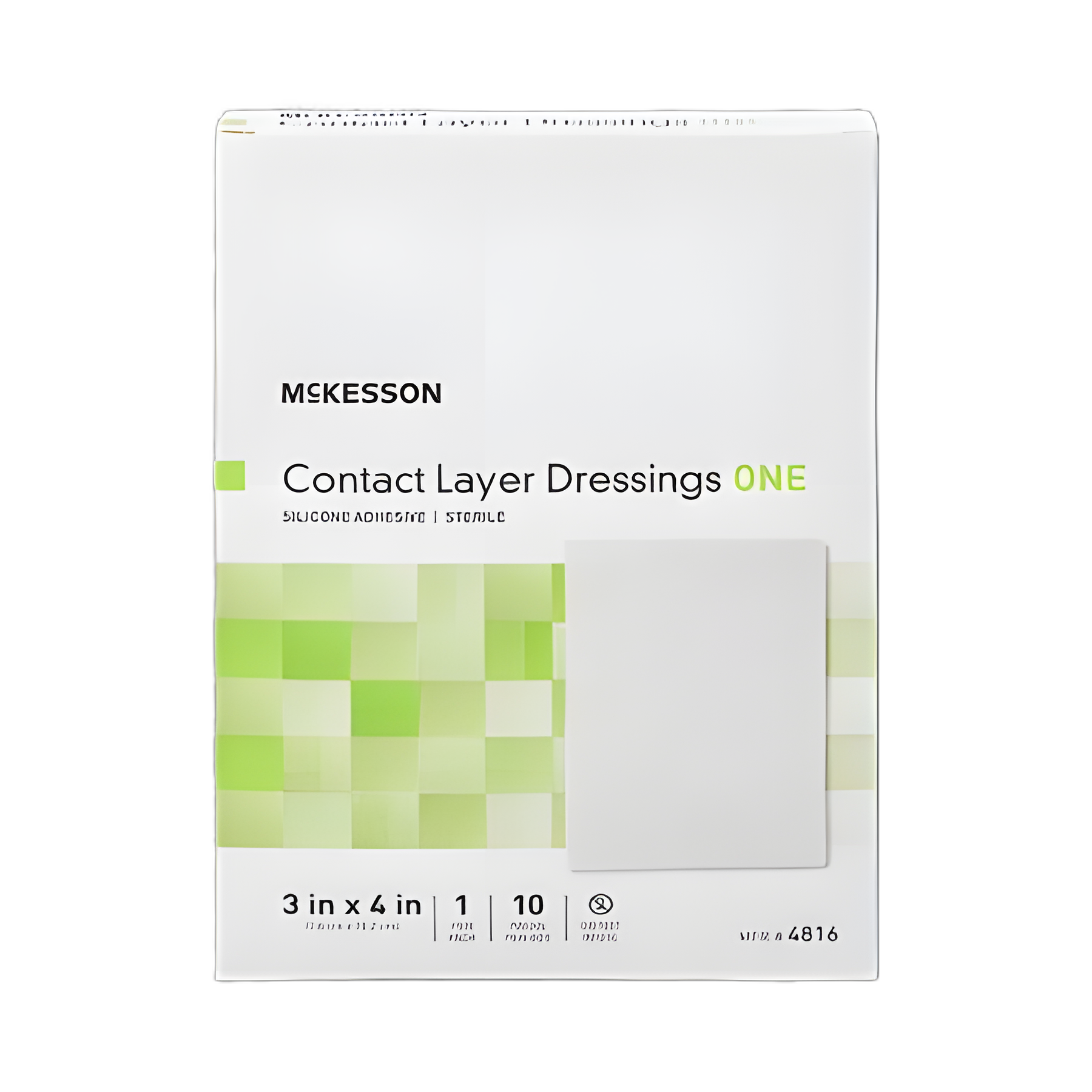 McKesson Silicone Wound Contact Layer Dressing 3x4