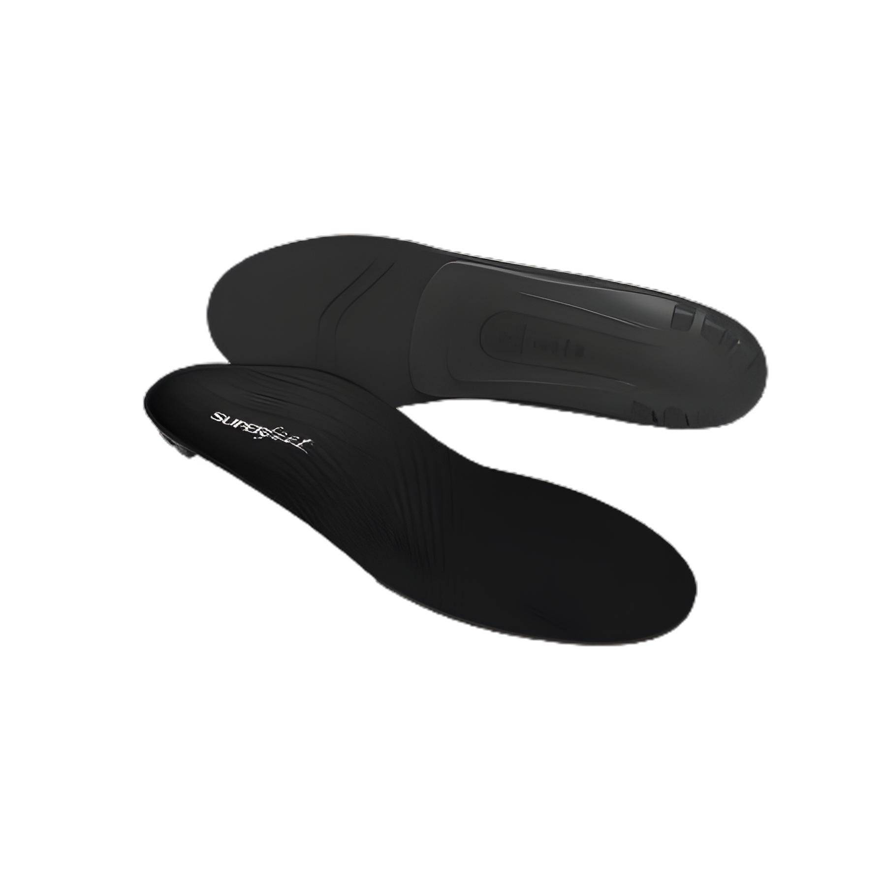 Superfeet Black Insoles for Flat Feet - Orthopedic Support