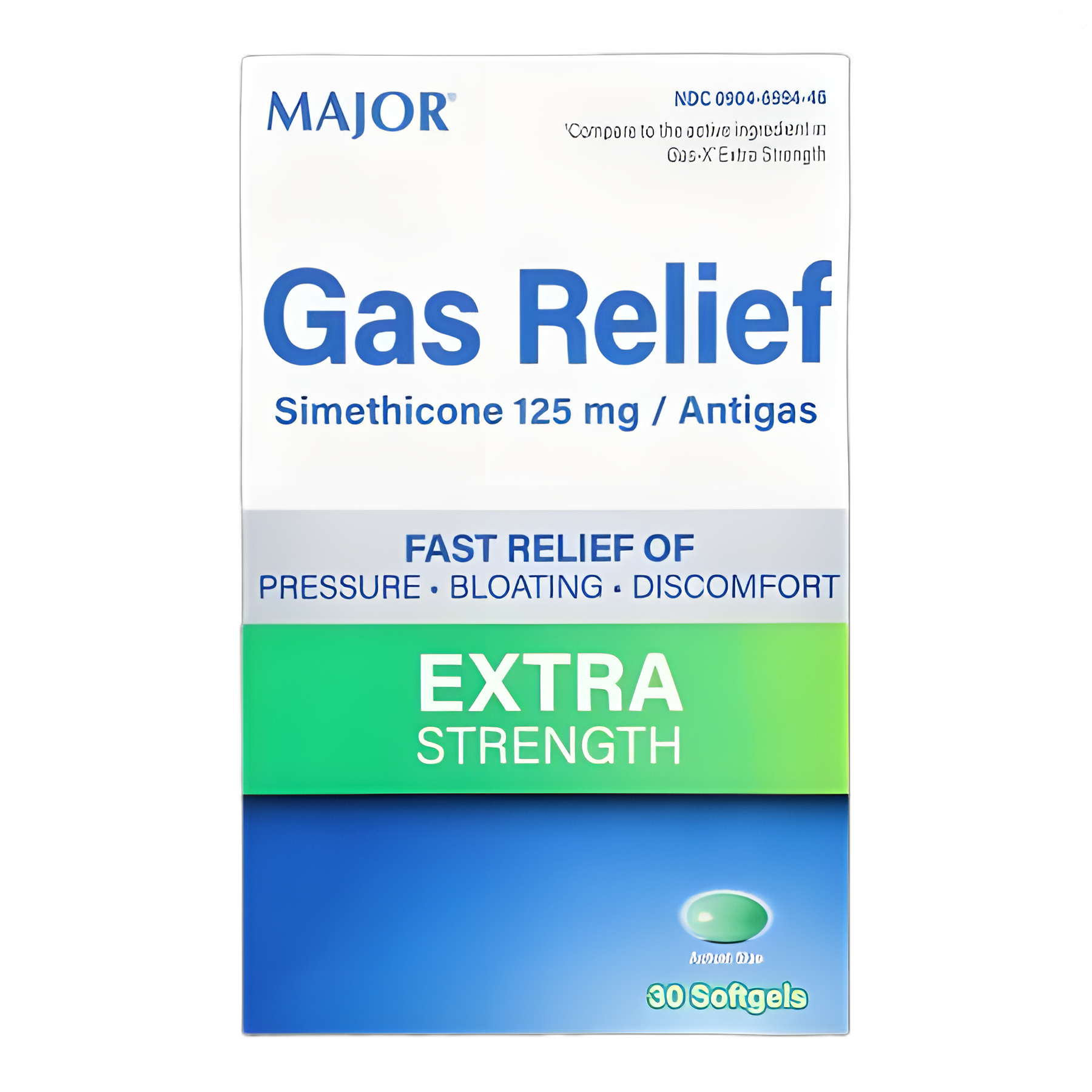 Major Pharmaceuticals 125mg Gas Relief Softgels - 30ct
