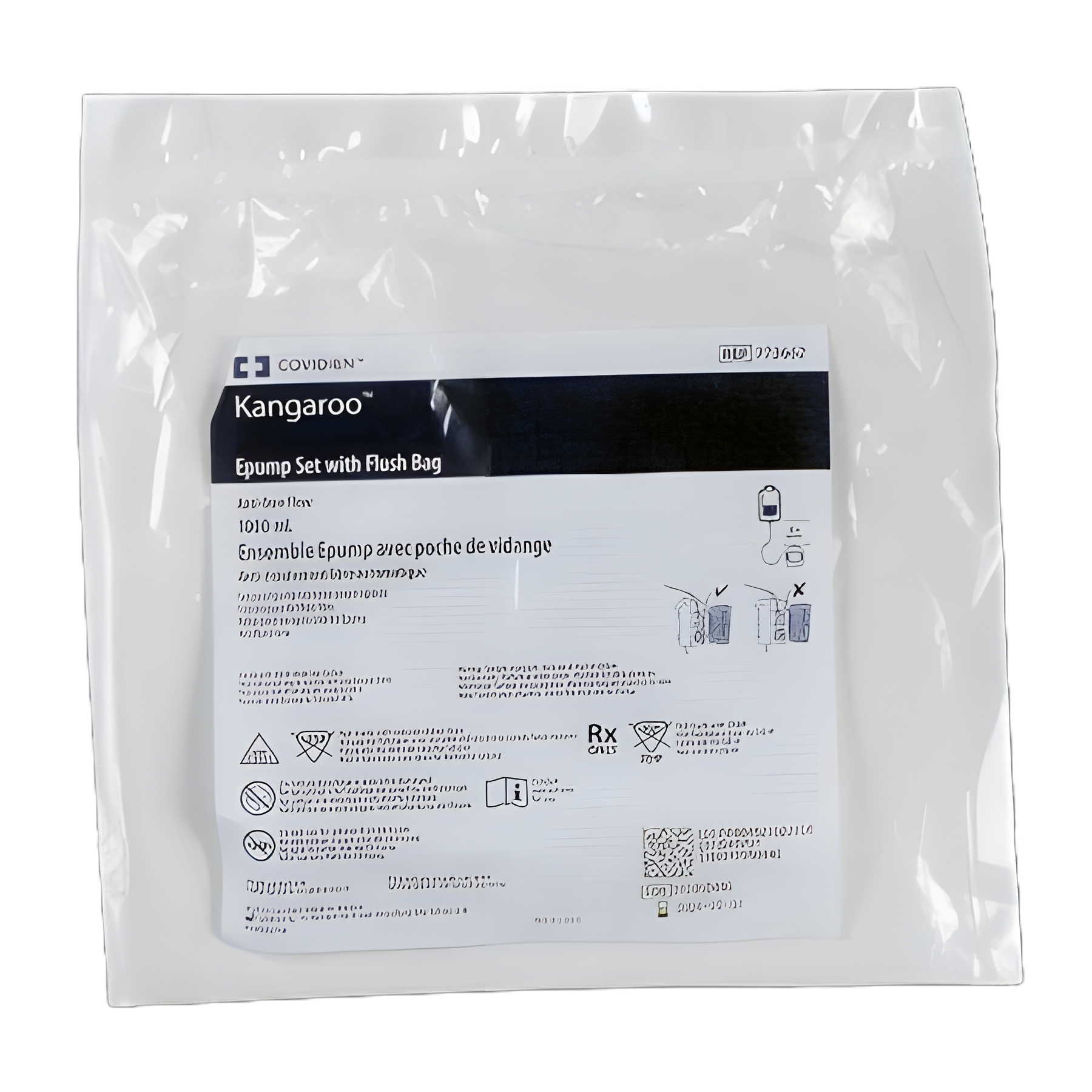 Enteral Feeding Pump Flush Bag Set Kangaroo™ ePump™ 1000 mL DEHP-Free PVC NonSterile