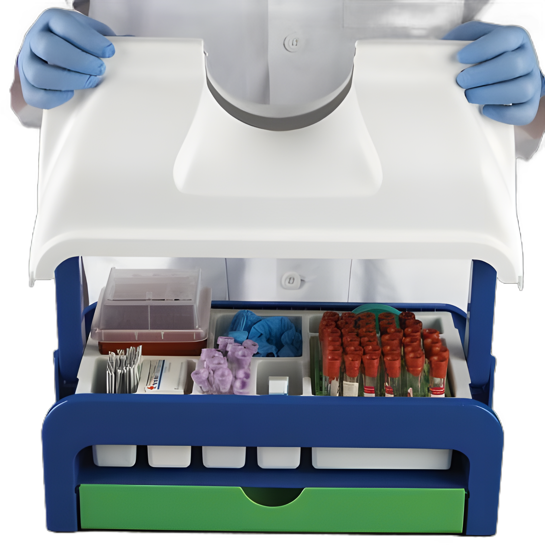 Droplet™ Phlebotomy Tray Lid - Laboratory Safety & Efficiency