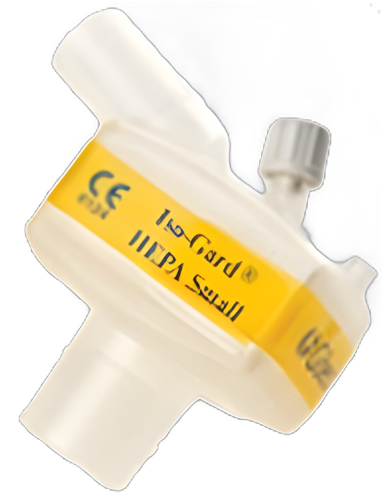 Heat and Moisture Exchanger with Filter Iso-Guard 25, Vt = .25 L 2.3 LPM