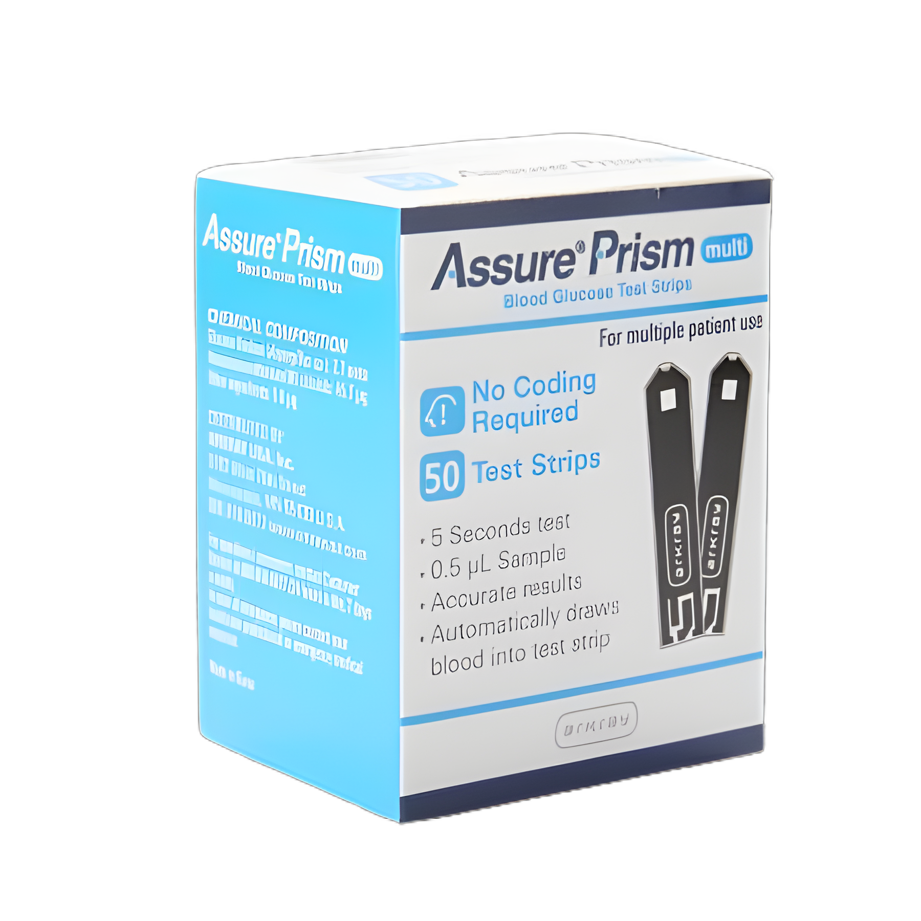 Blood Glucose Test Strips Assure® 50 Strips per Pack