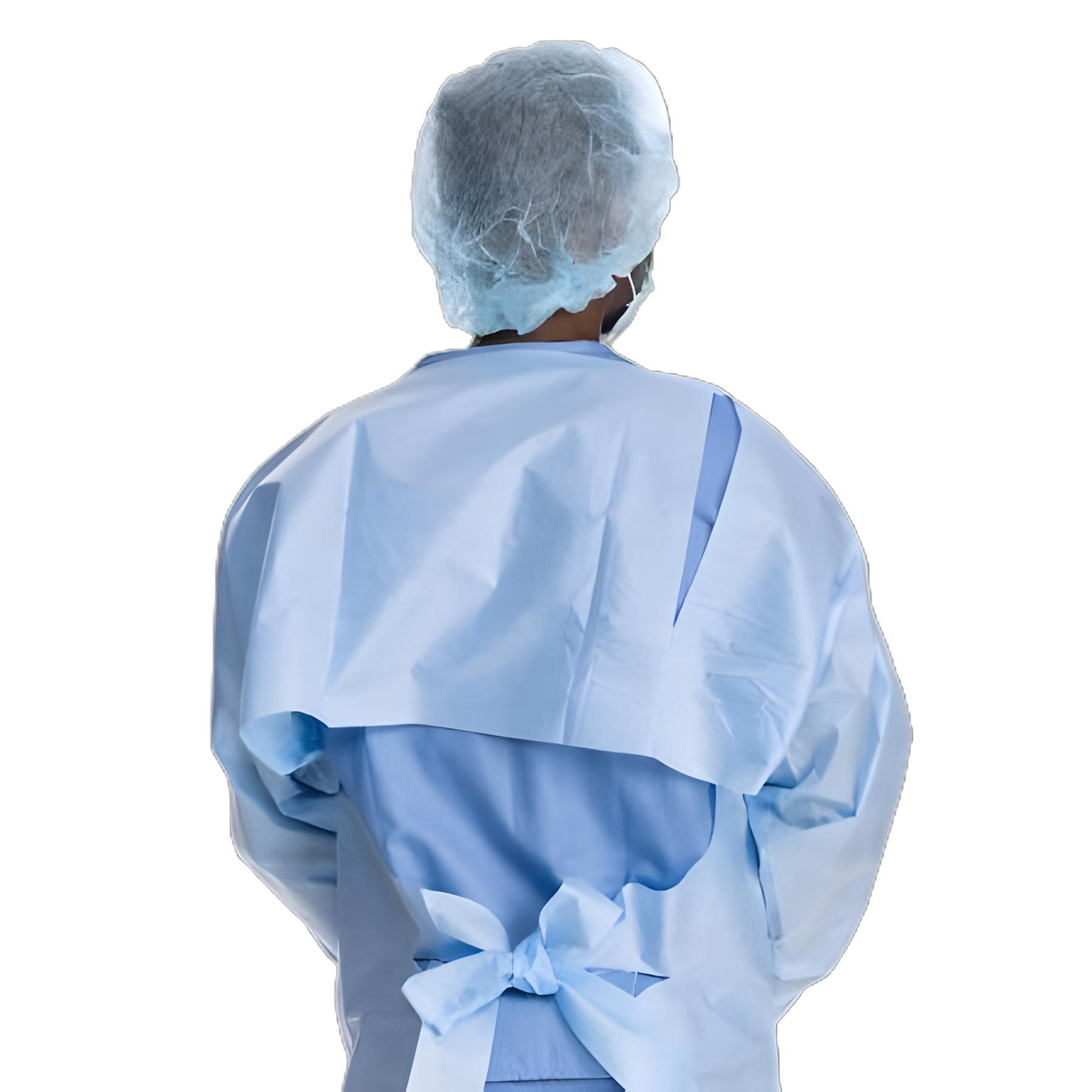 Protective Procedure Gown Halyard One Size Fits Most Blue NonSterile Not Rated Disposable